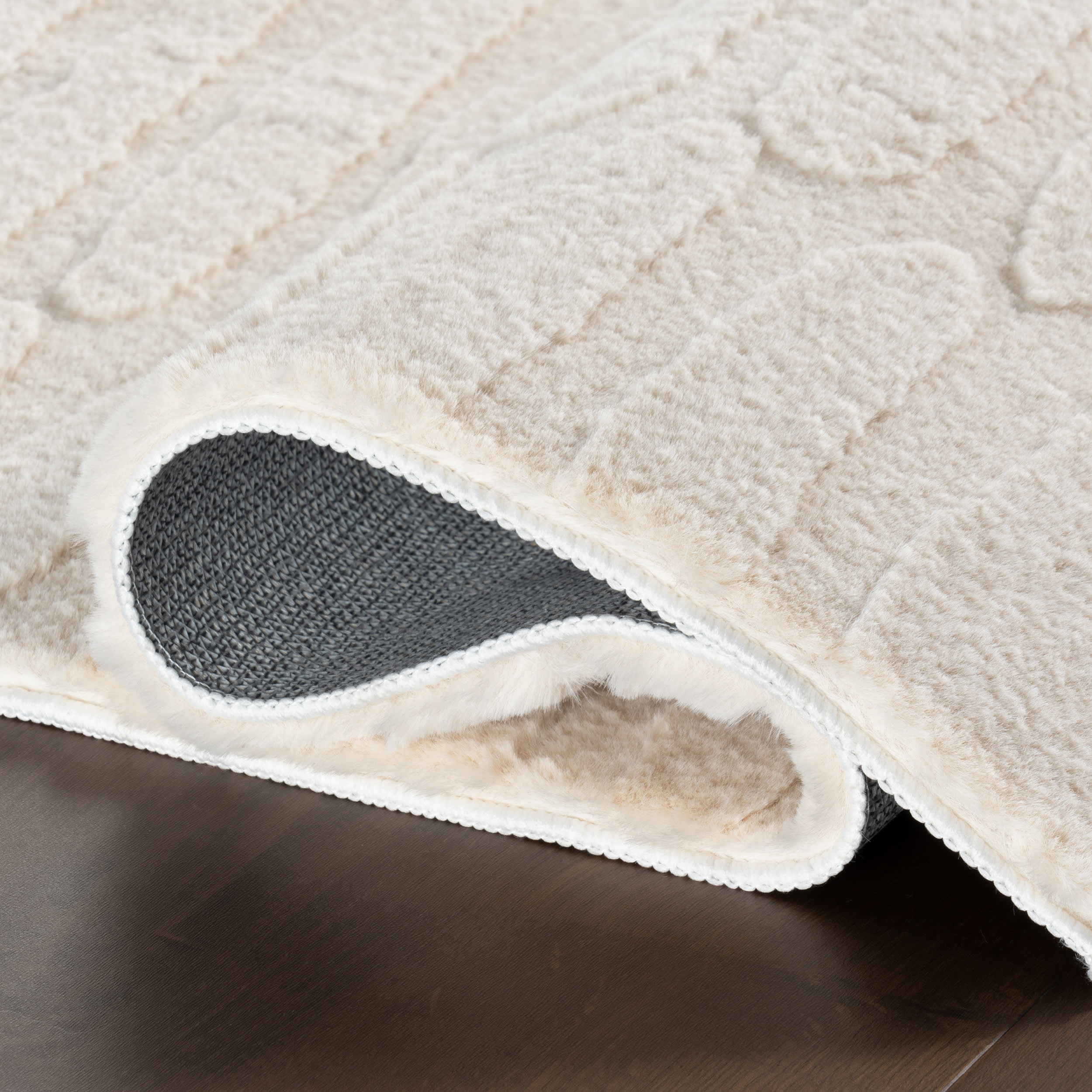 Elisk Solid Cloud Washable Rug | Sand - Image 11