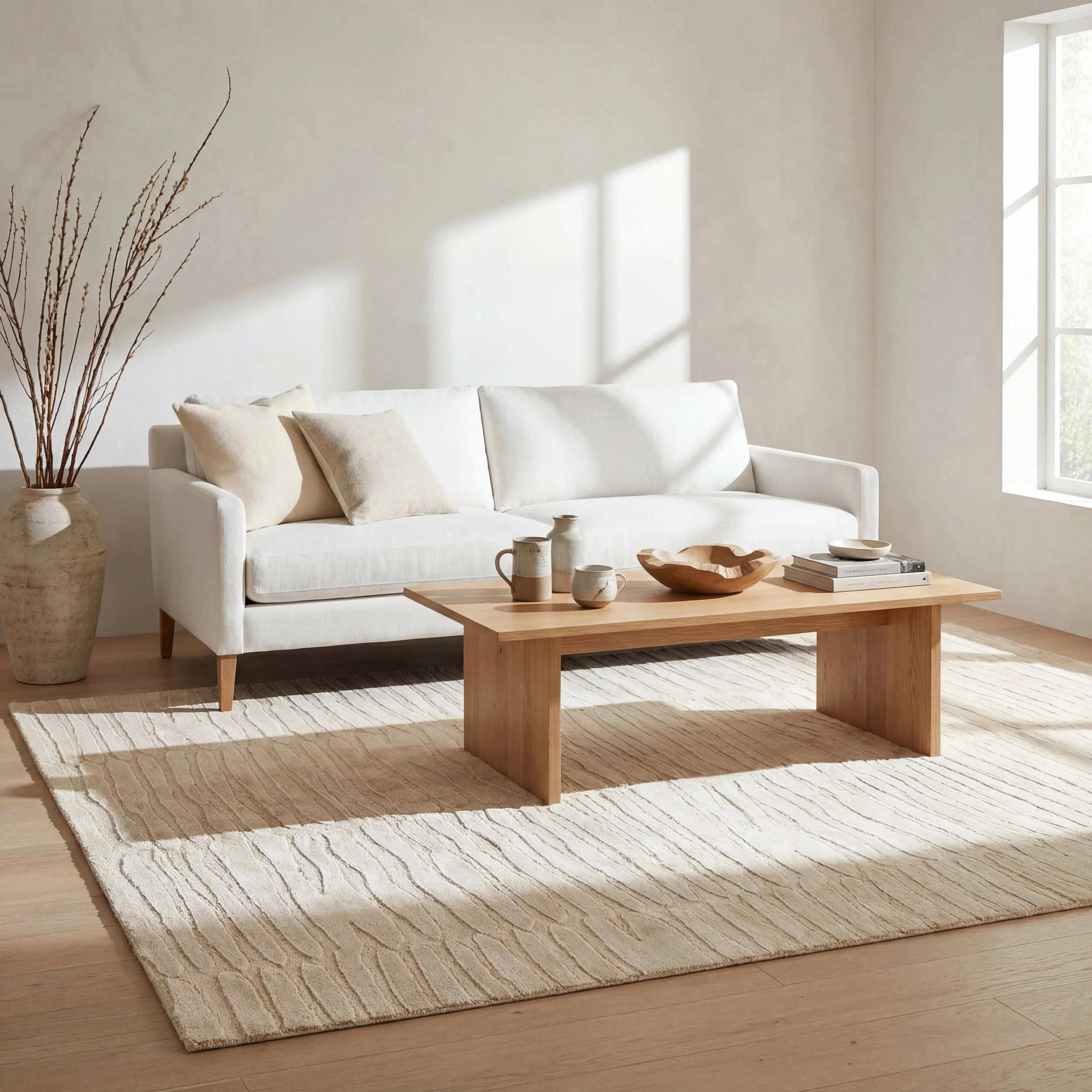 Elisk Solid Cloud Washable Rug | Sand - Image 5