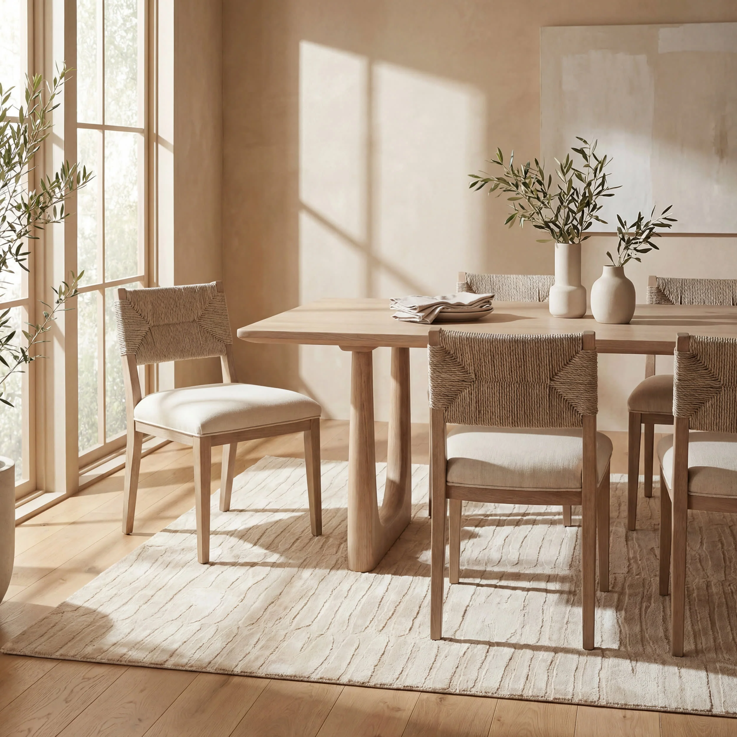 Elisk Solid Cloud Washable Rug | Sand - Image 7
