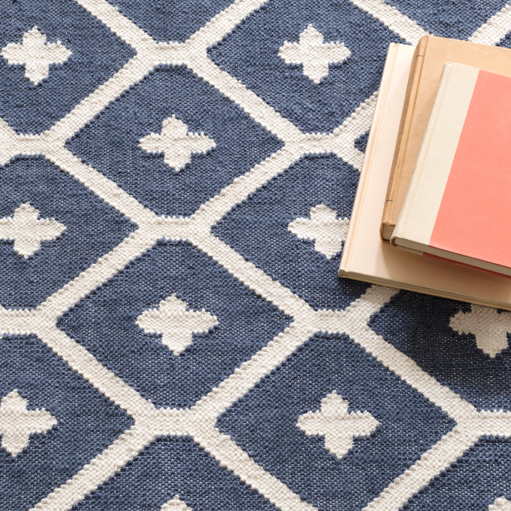 Elizabeth Handwoven Indoor/Outdoor Rug by Bunny Williams | Navy - Image 6