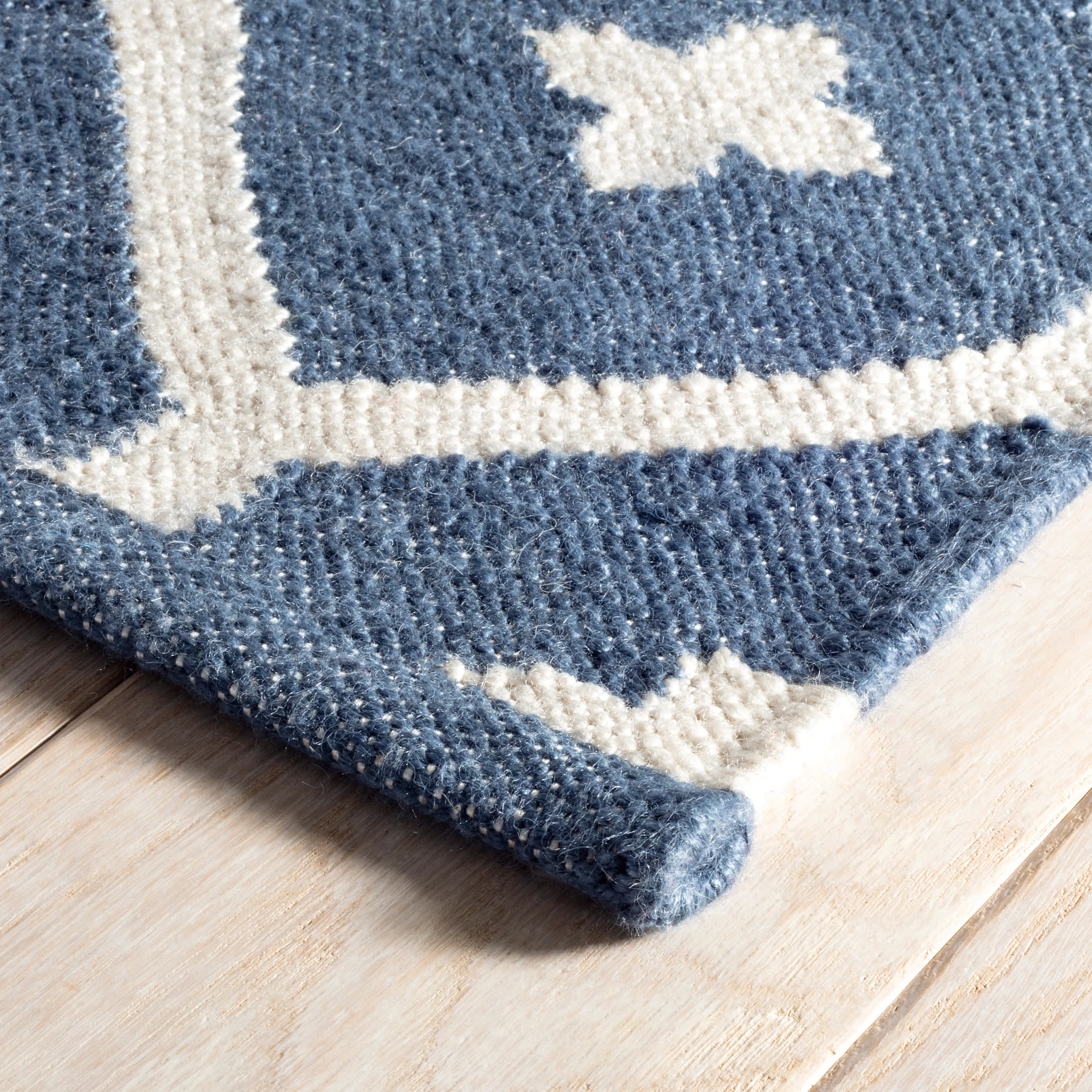 Elizabeth Handwoven Indoor/Outdoor Rug by Bunny Williams | Navy - Image 7