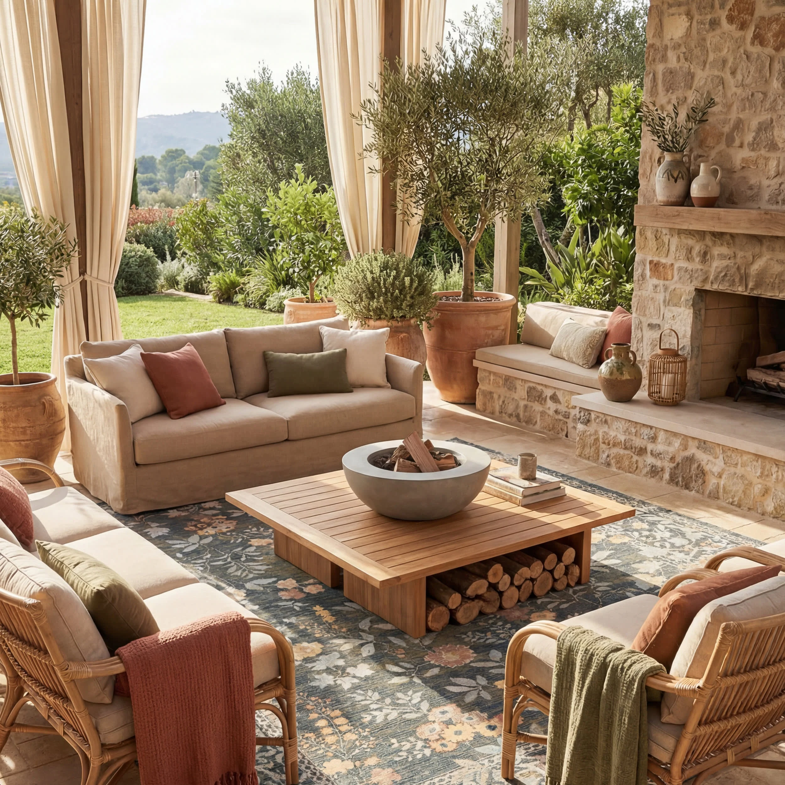 Elizaya Transitional Floral Indoor/Outdoor Rug | Blue - Image 10