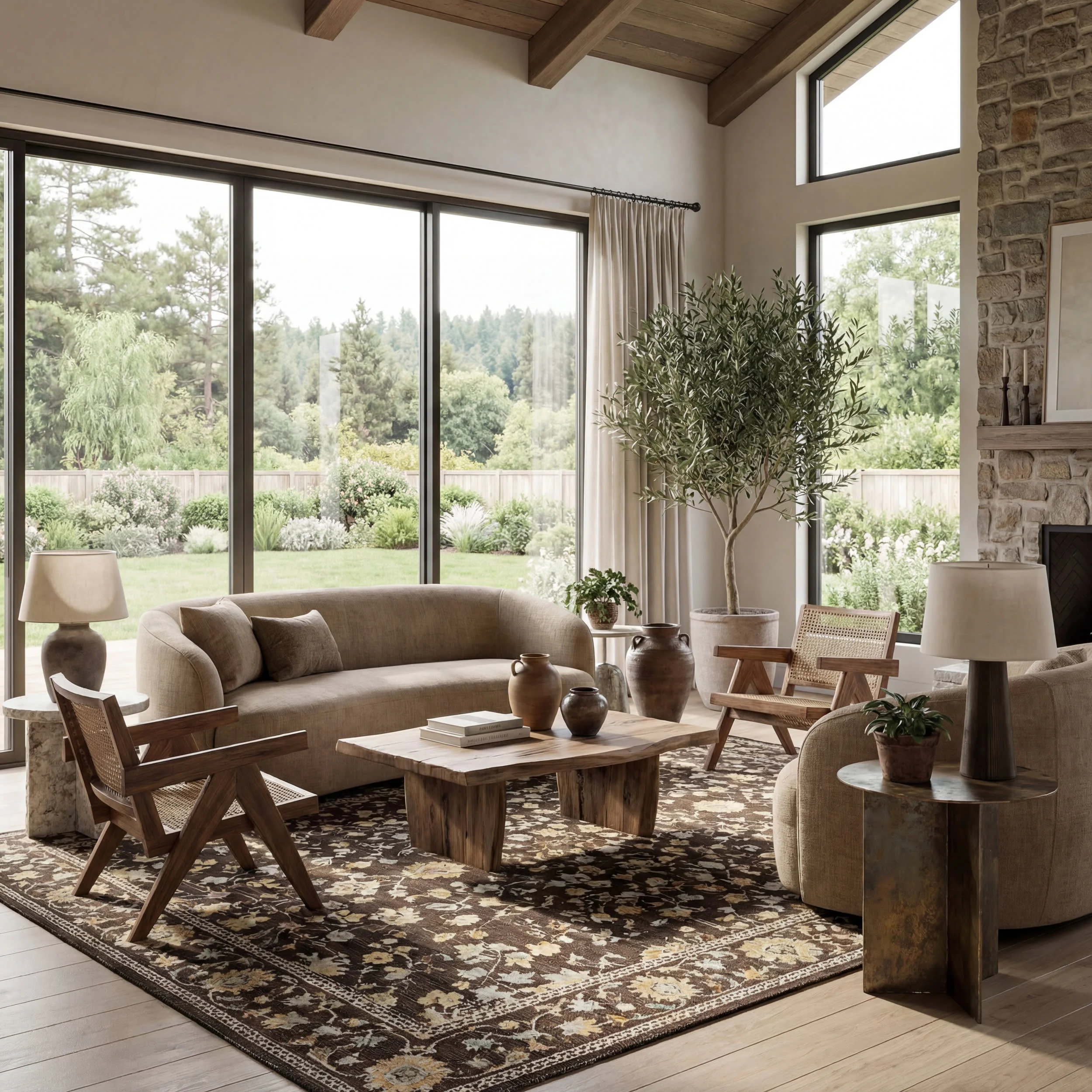 Elizaya Transitional Floral Indoor/Outdoor Rug | Brown - Image 10