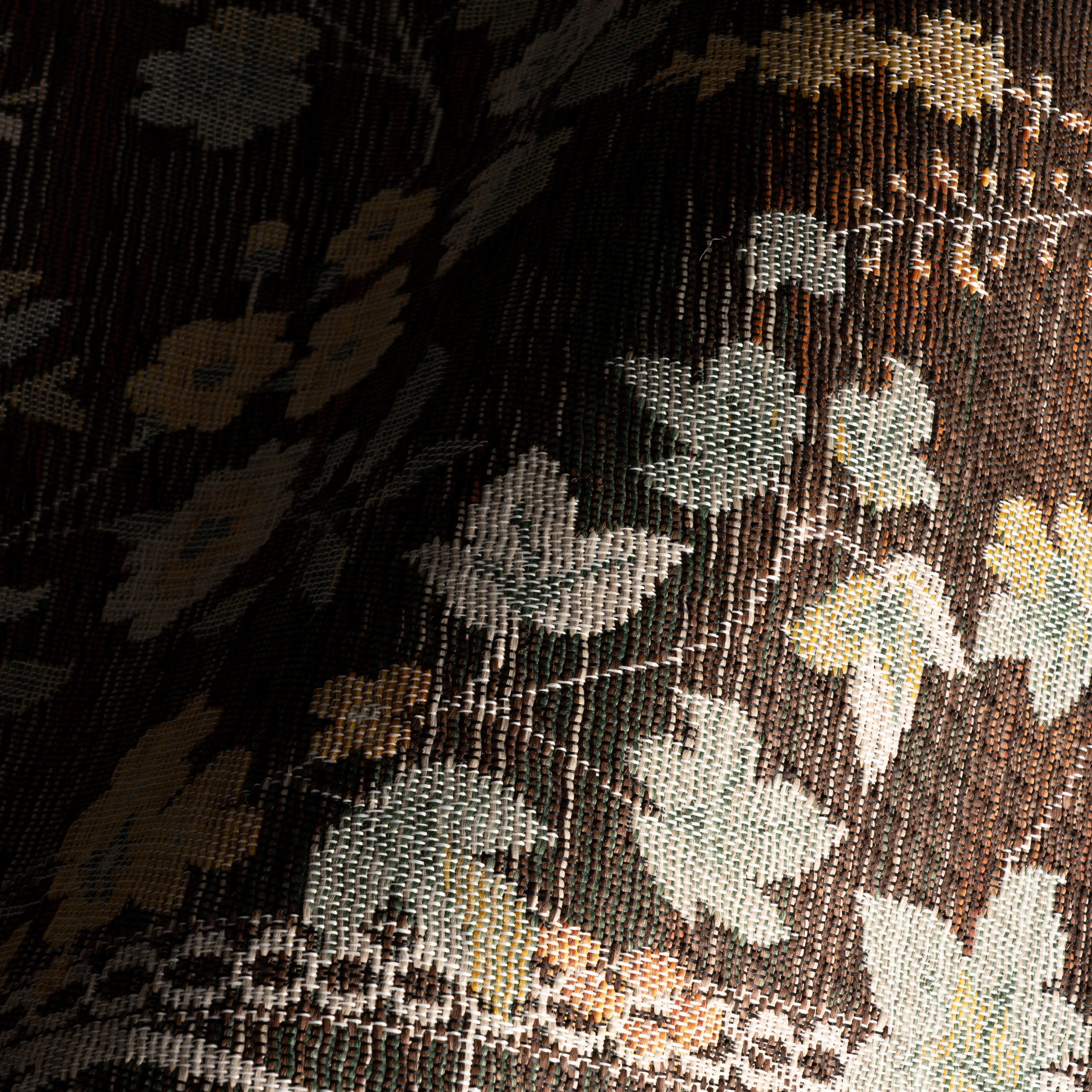 Elizaya Transitional Floral Indoor/Outdoor Rug | Brown - Image 3