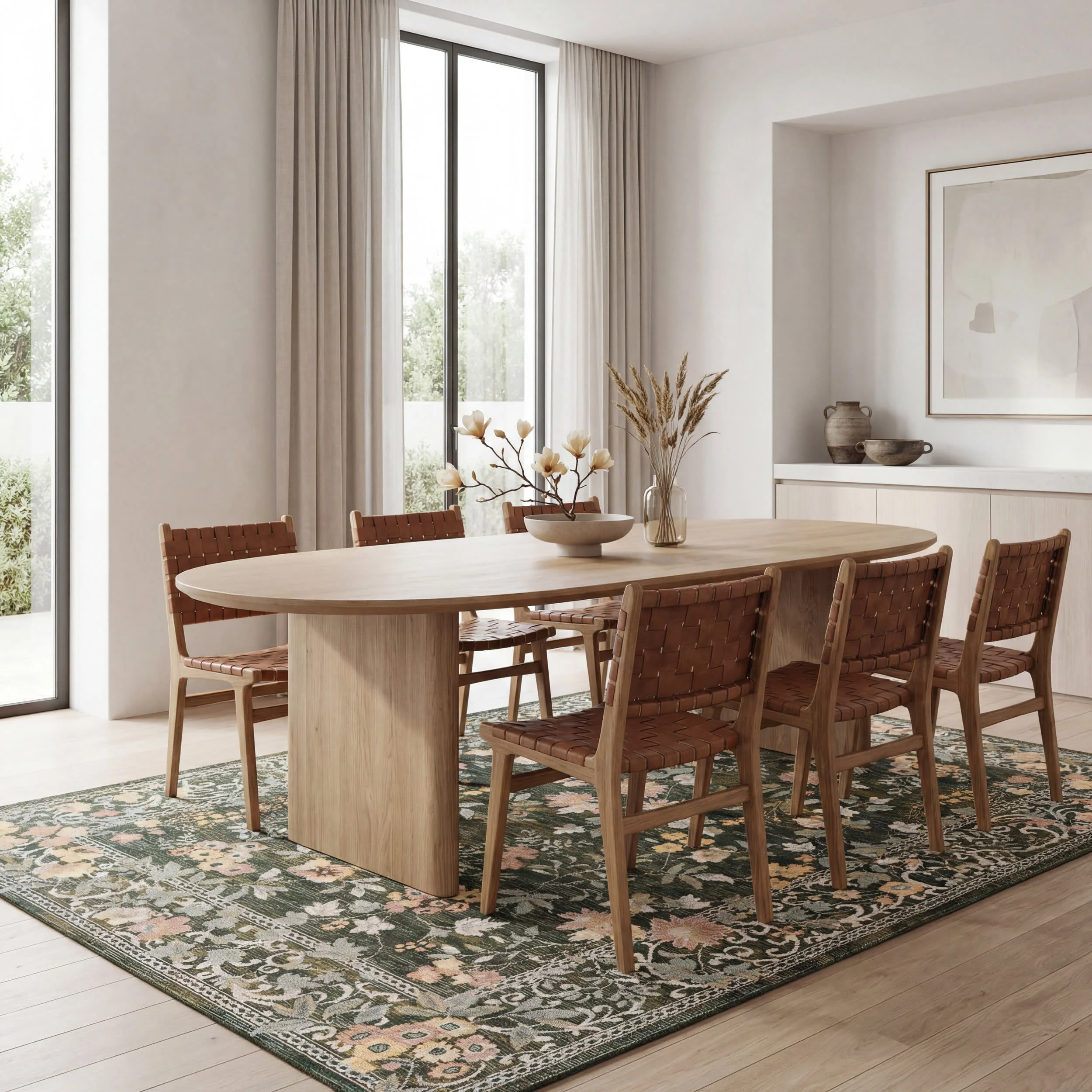Elizaya Transitional Floral Indoor/Outdoor Rug | Green - Image 7