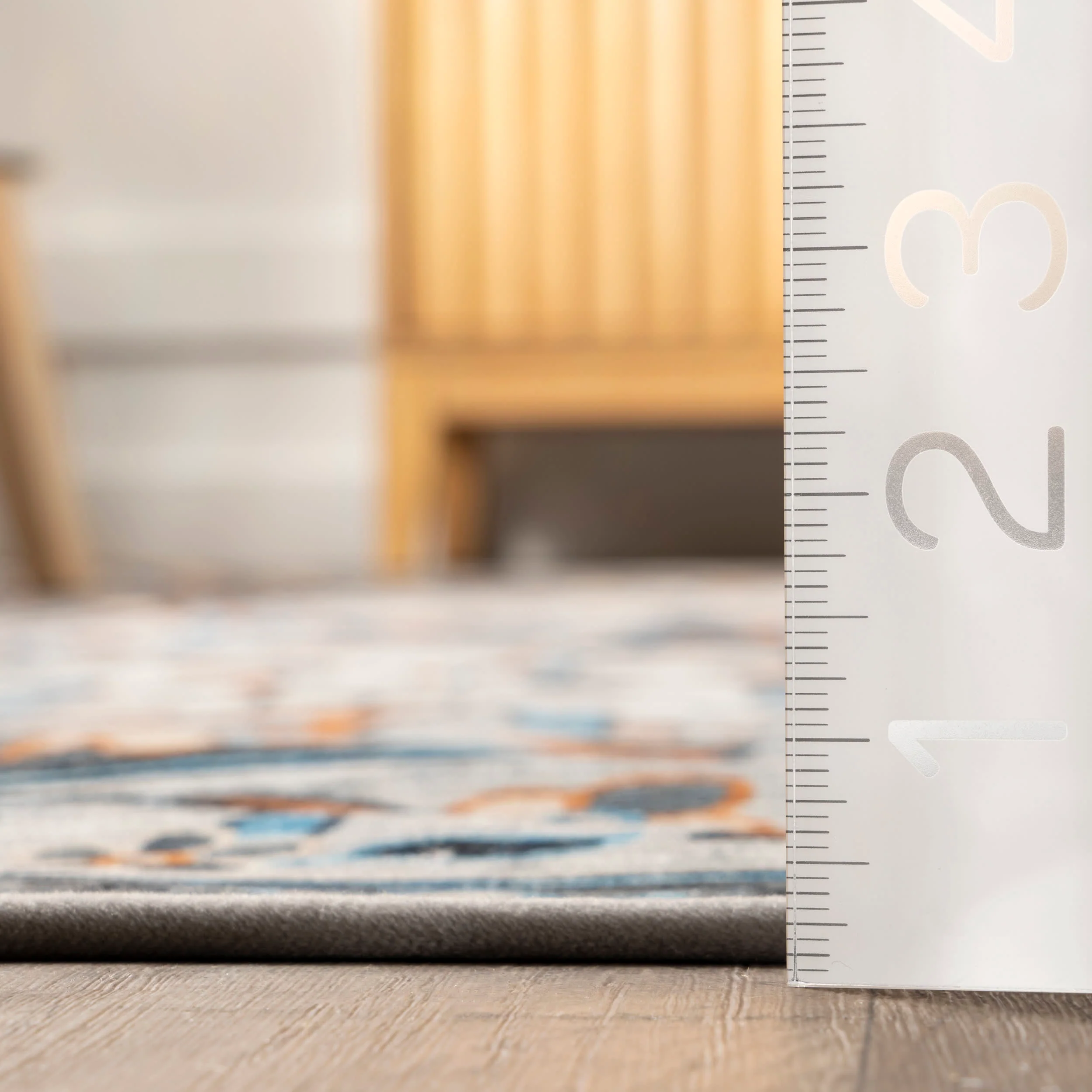 Ella Washable Venus Rug | Blue - Image 5