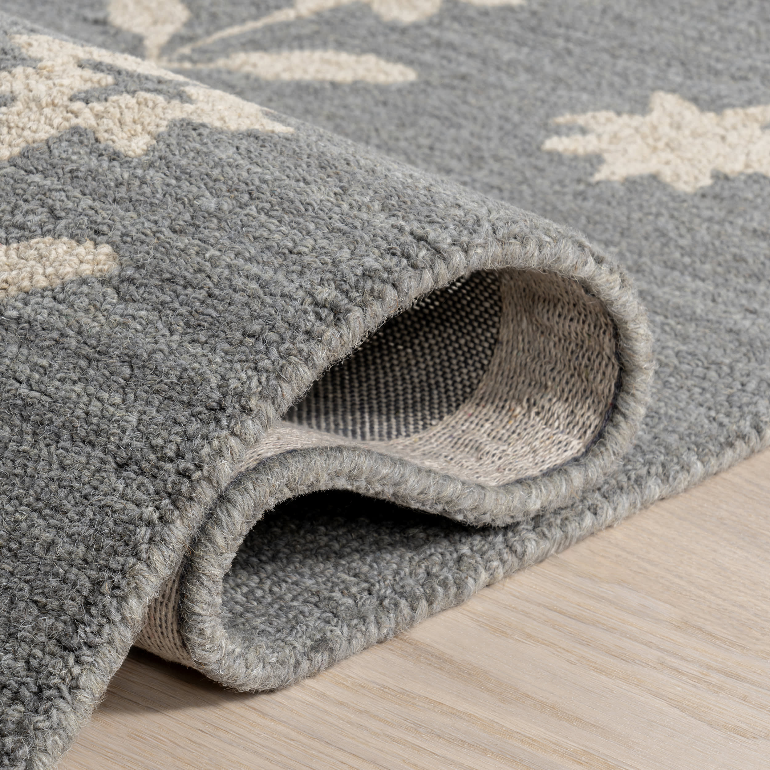 Ella Wool Rug | Blue Grey - Image 8