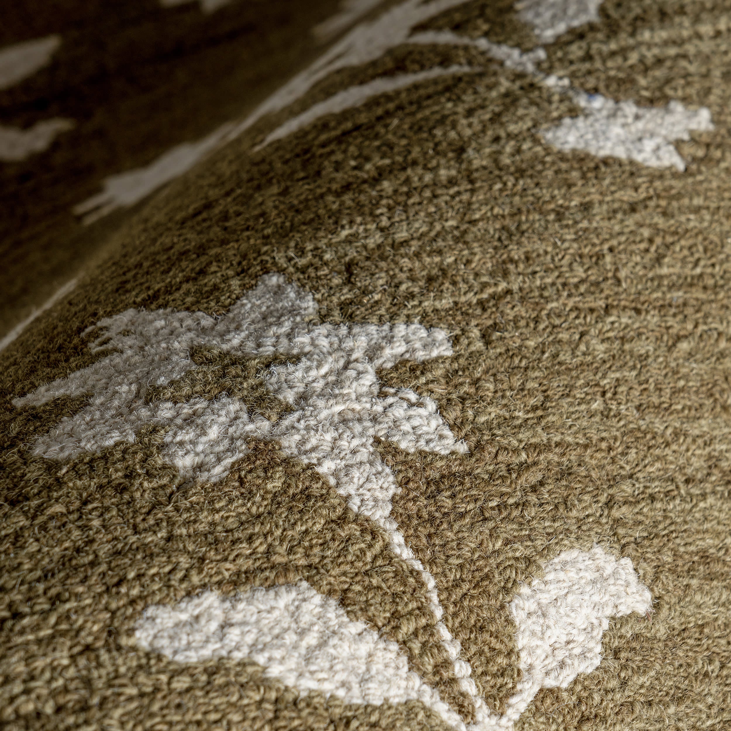 Ella Wool Rug | Olive Green - Image 3