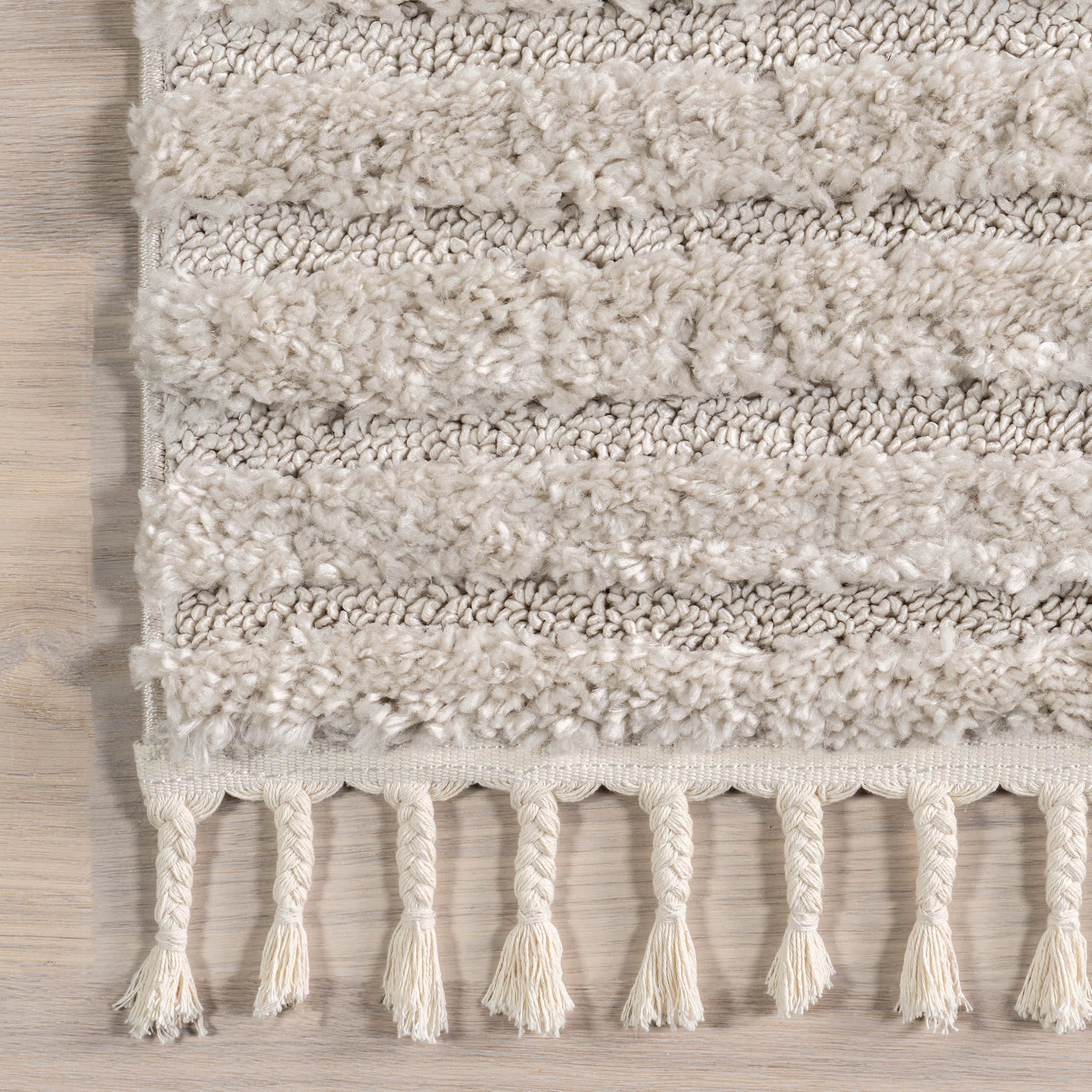 Ellie Traverse Shag Rug | Beige - Image 3