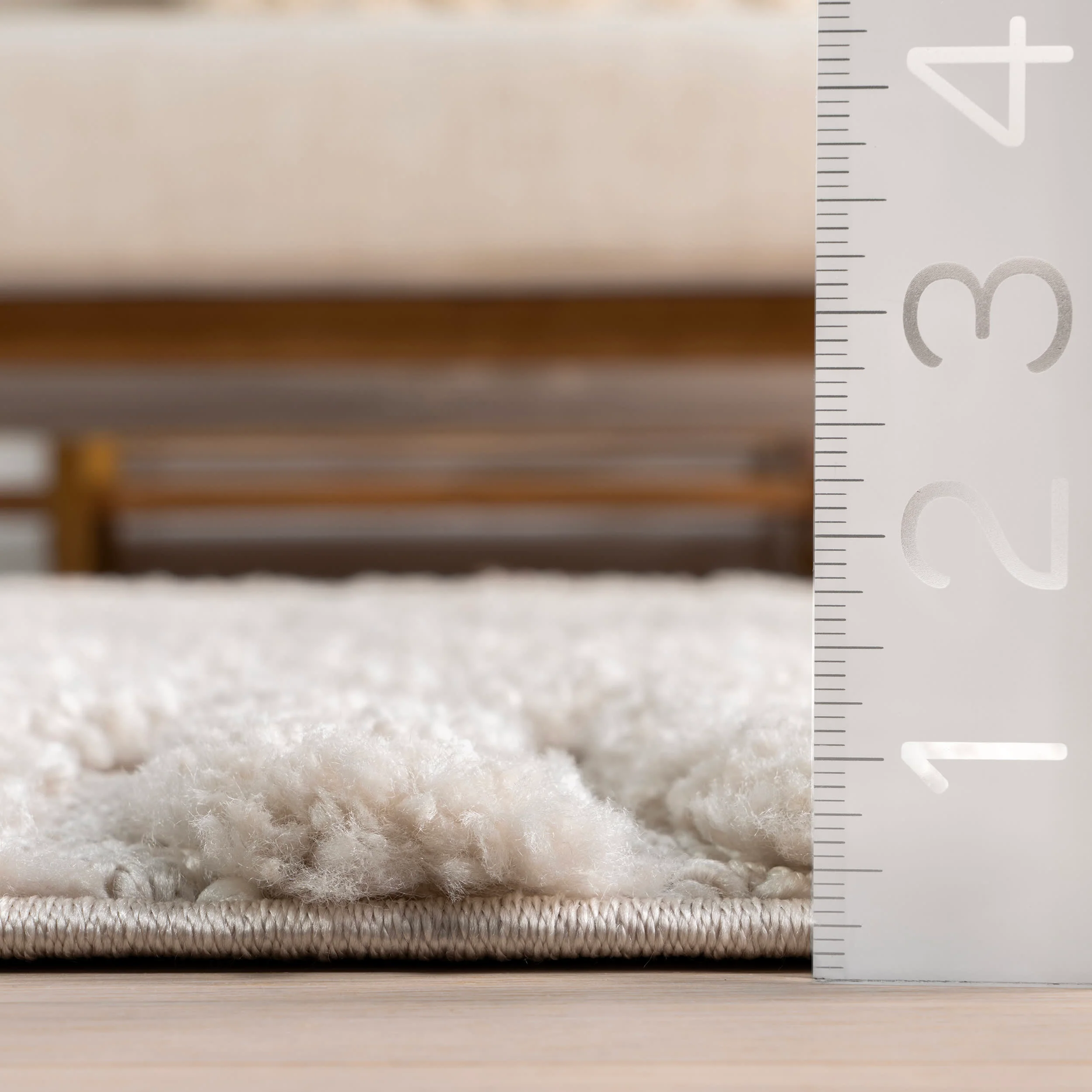 Ellie Traverse Shag Rug | Beige - Image 5