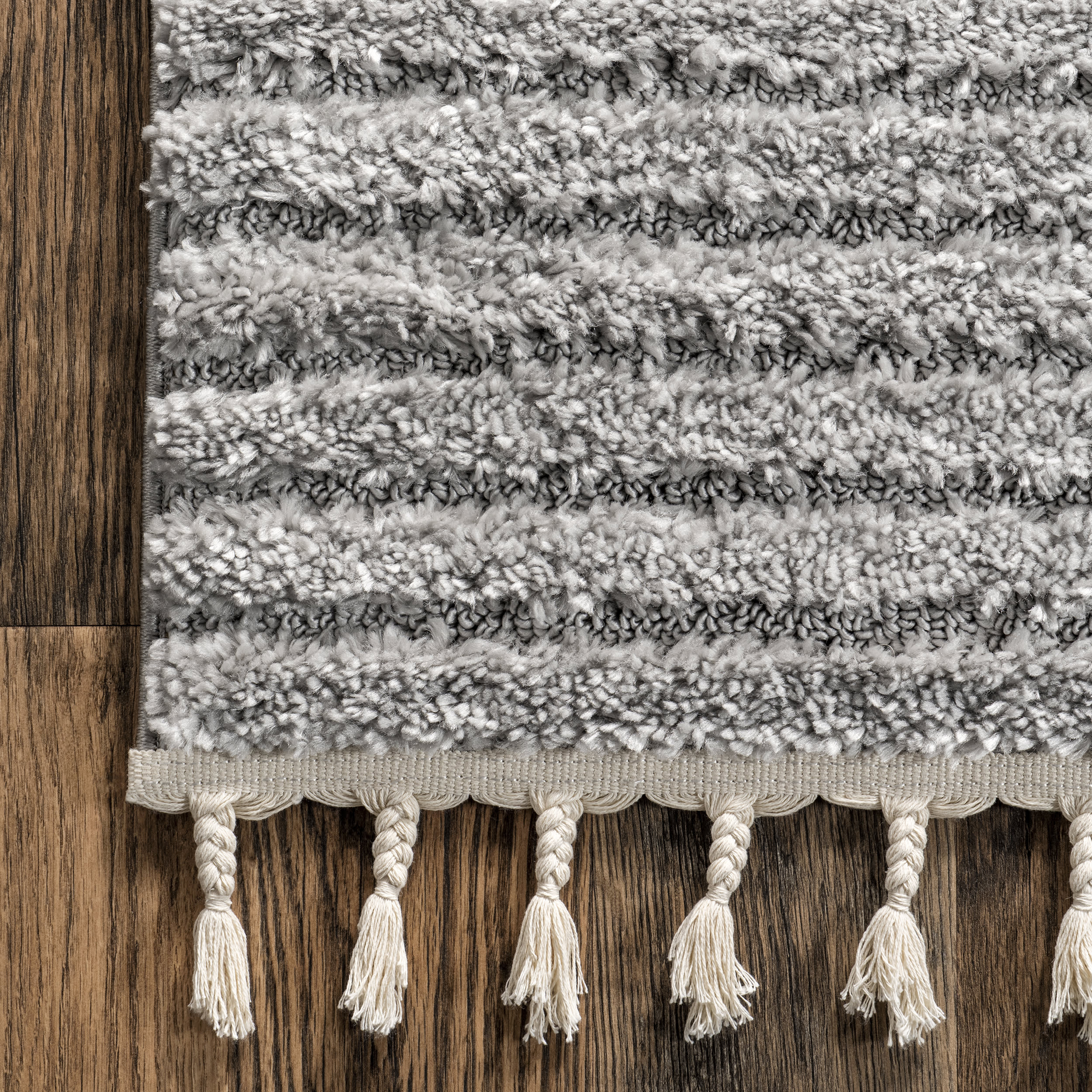 Ellie Traverse Shag Rug | Light Grey - Image 3