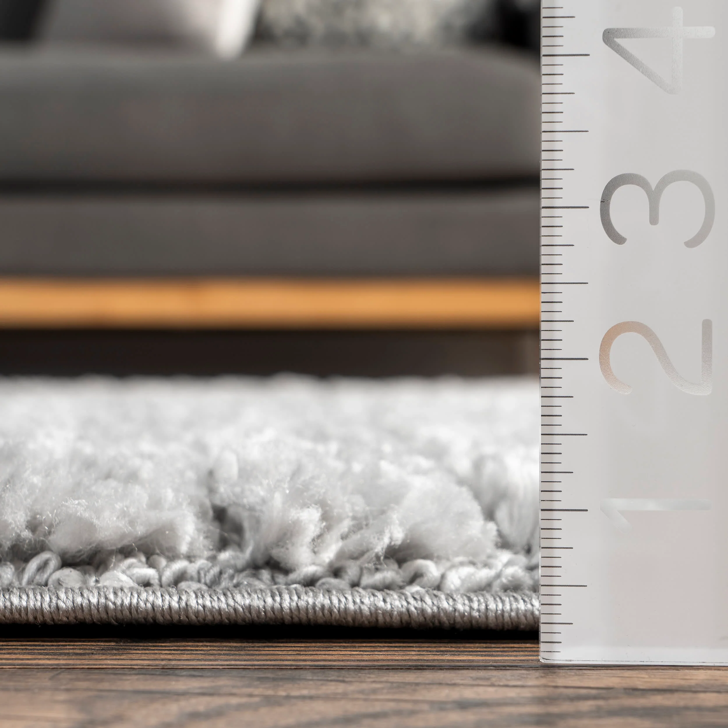 Ellie Traverse Shag Rug | Light Grey - Image 5