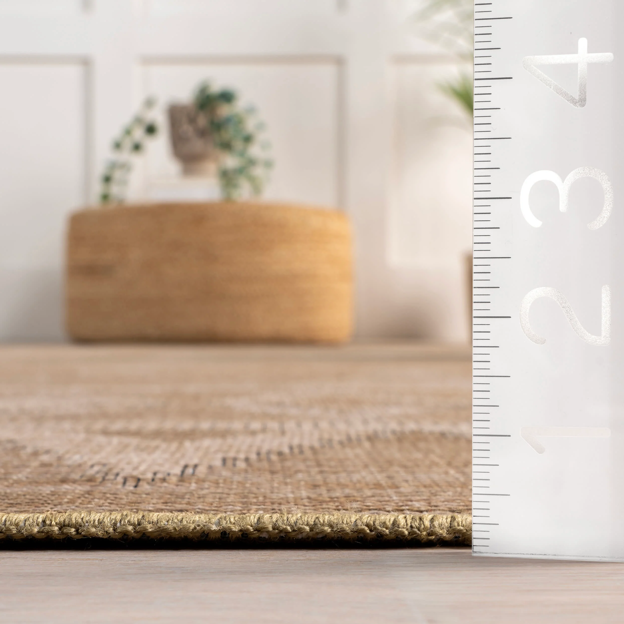 Ellinor Geometric Washable Rug | Sand - Image 5