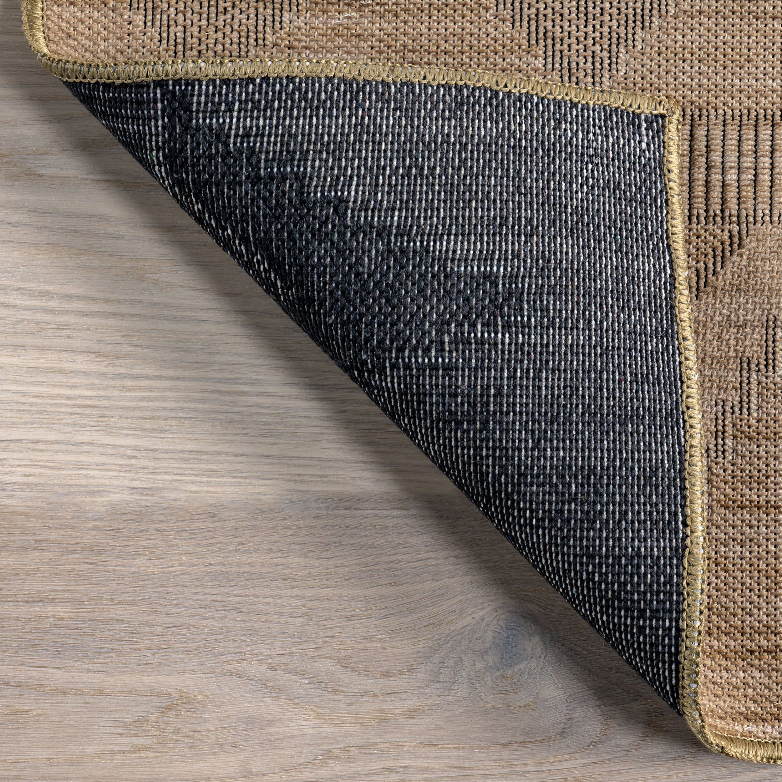Ellinor Geometric Washable Rug | Sand - Image 6