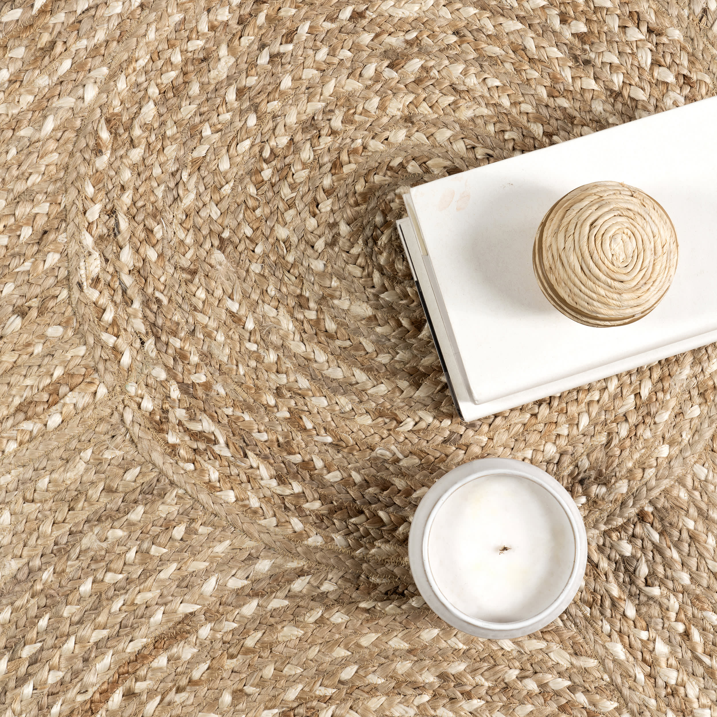 Elma Geometric Jute Rug | Natural - Image 7