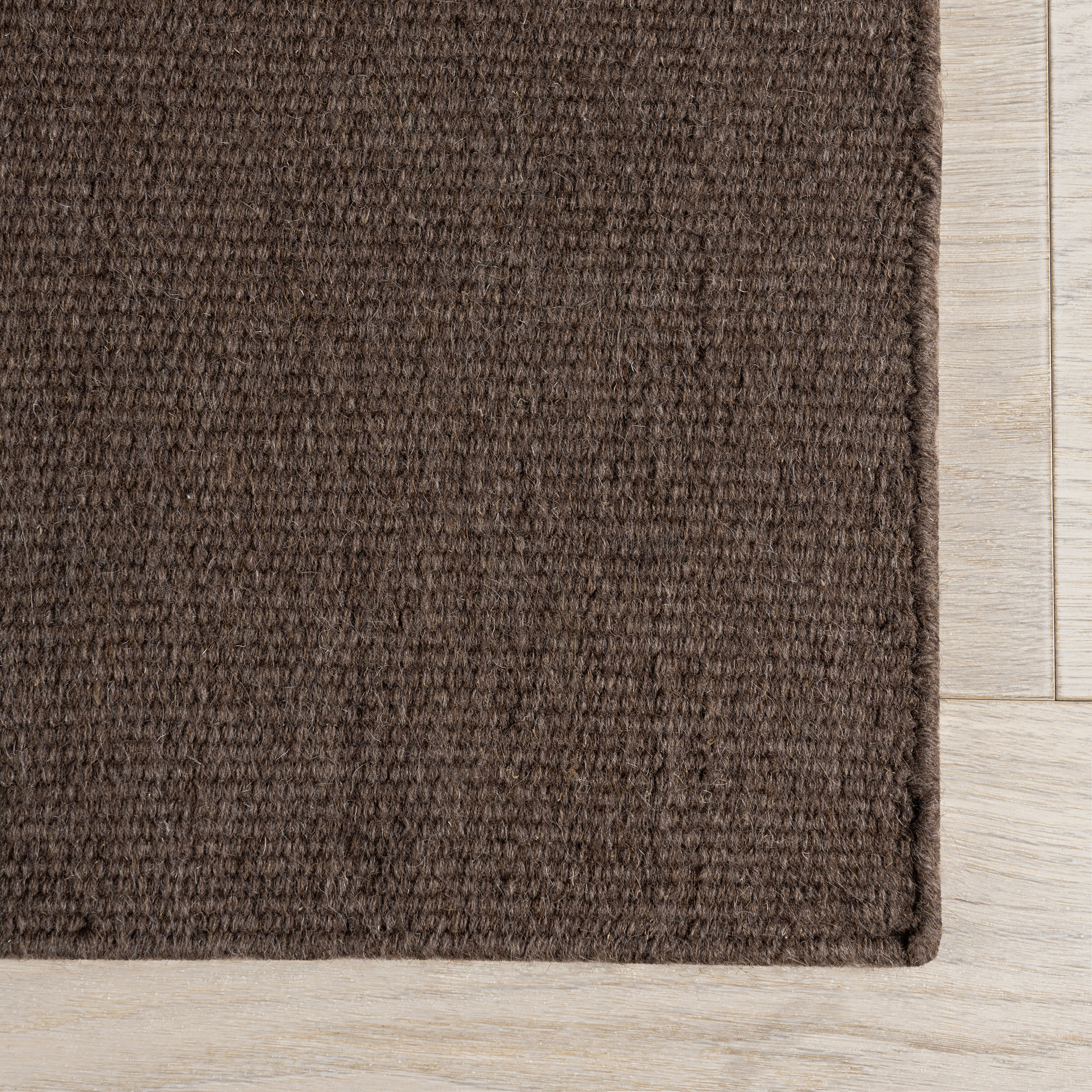 Elowen Double Striped Rug | Dark Brown - Image 4