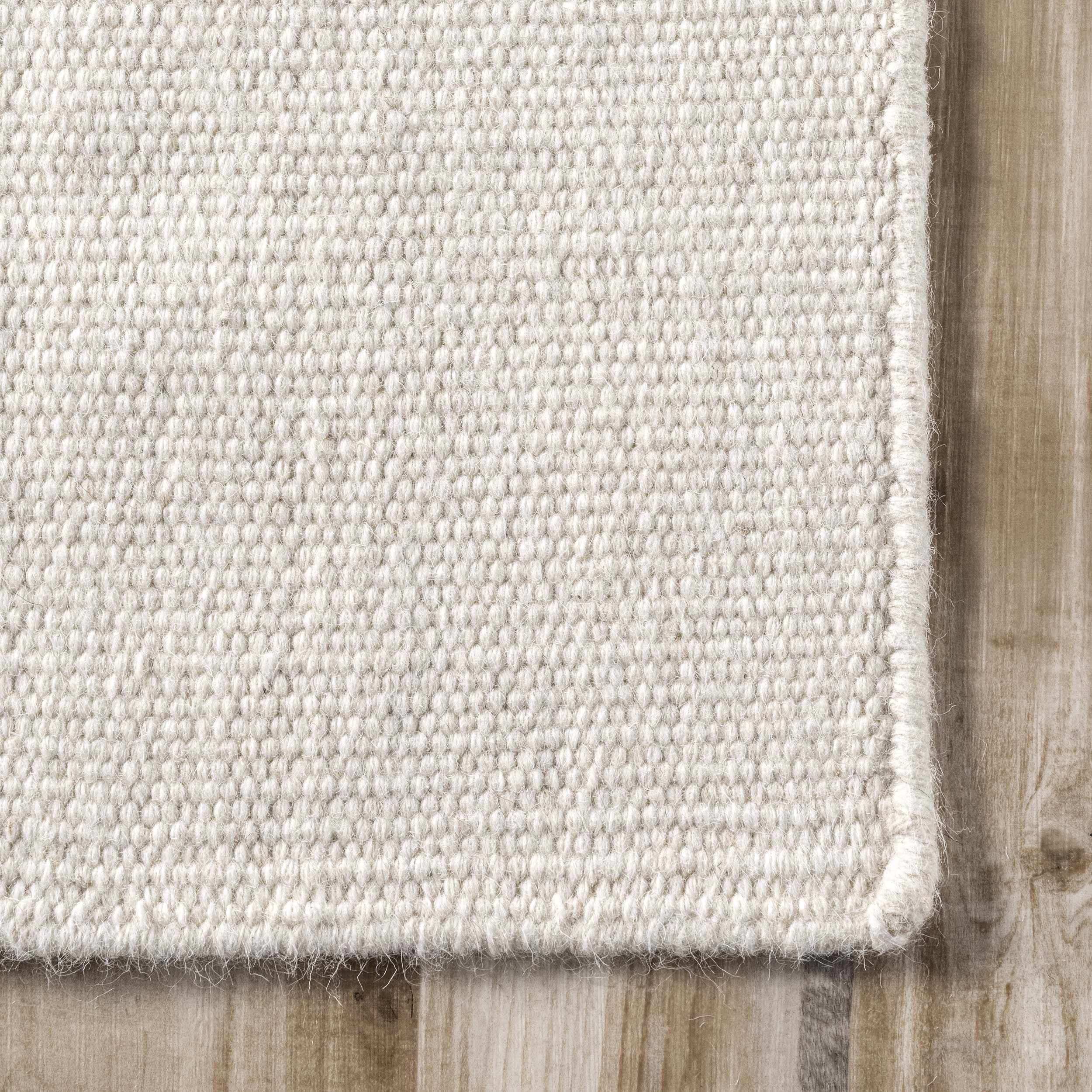 Elowen Double Striped Rug | Ivory - Image 3