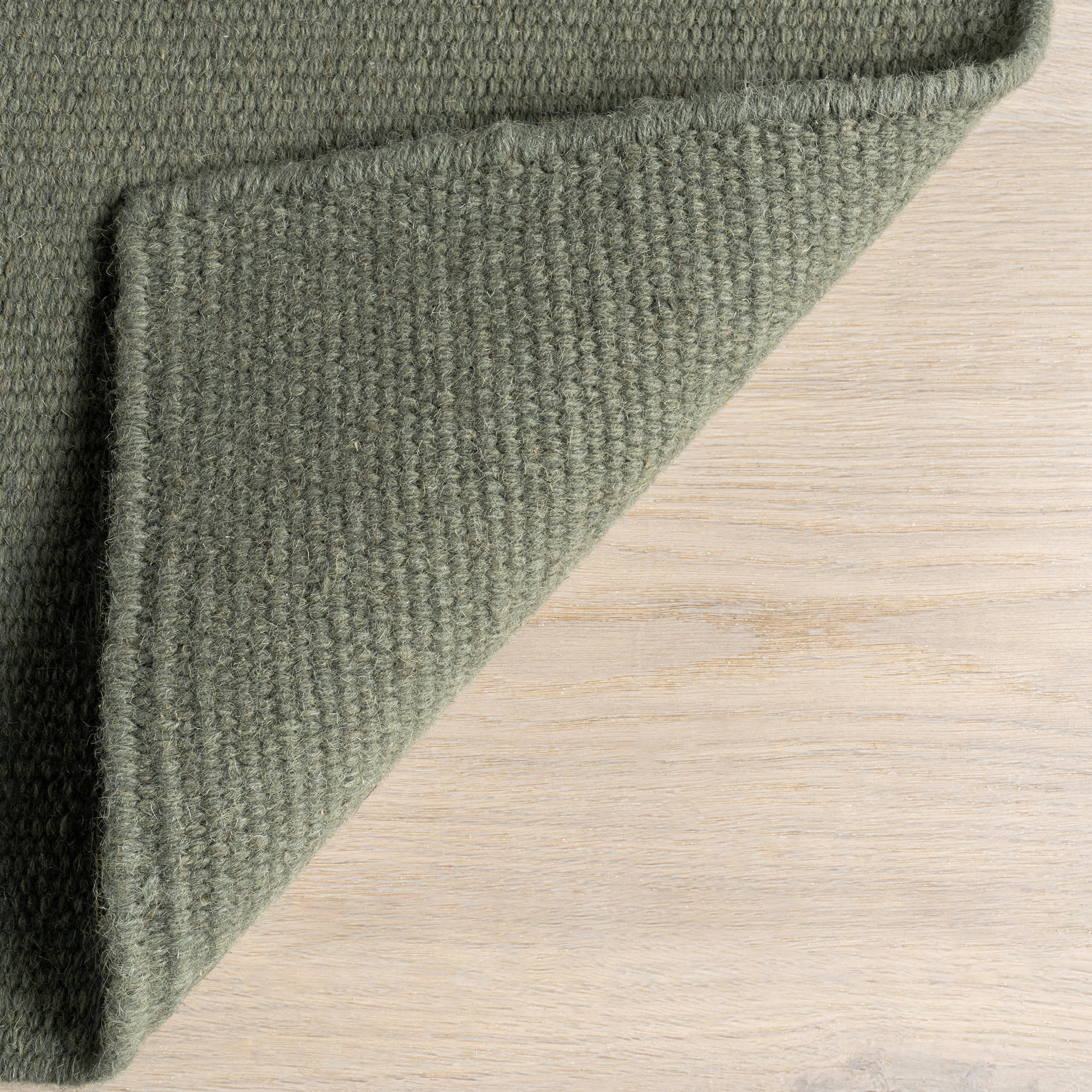 Elowen Double Striped Rug | Sage Green - Image 6