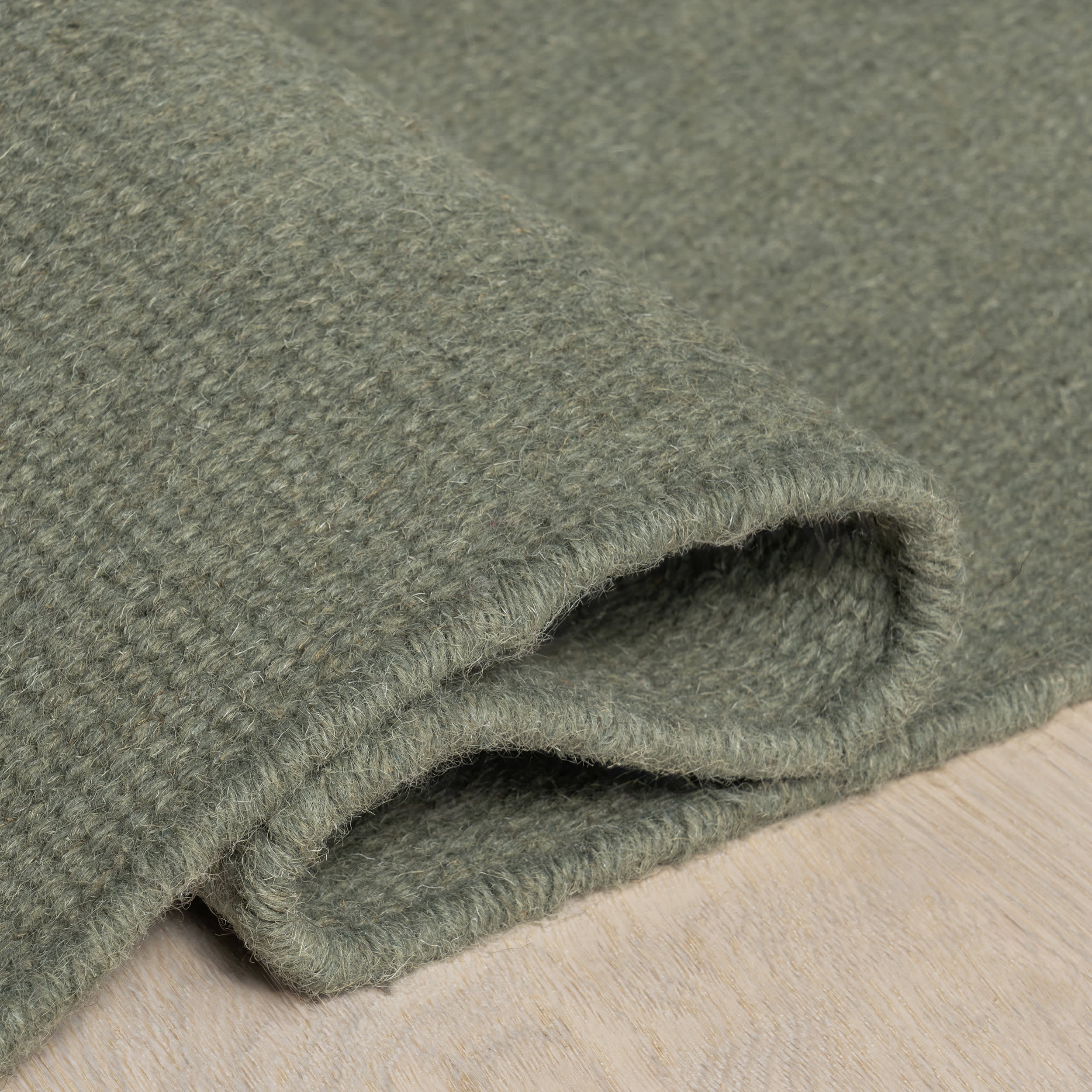 Elowen Double Striped Rug | Sage Green - Image 8
