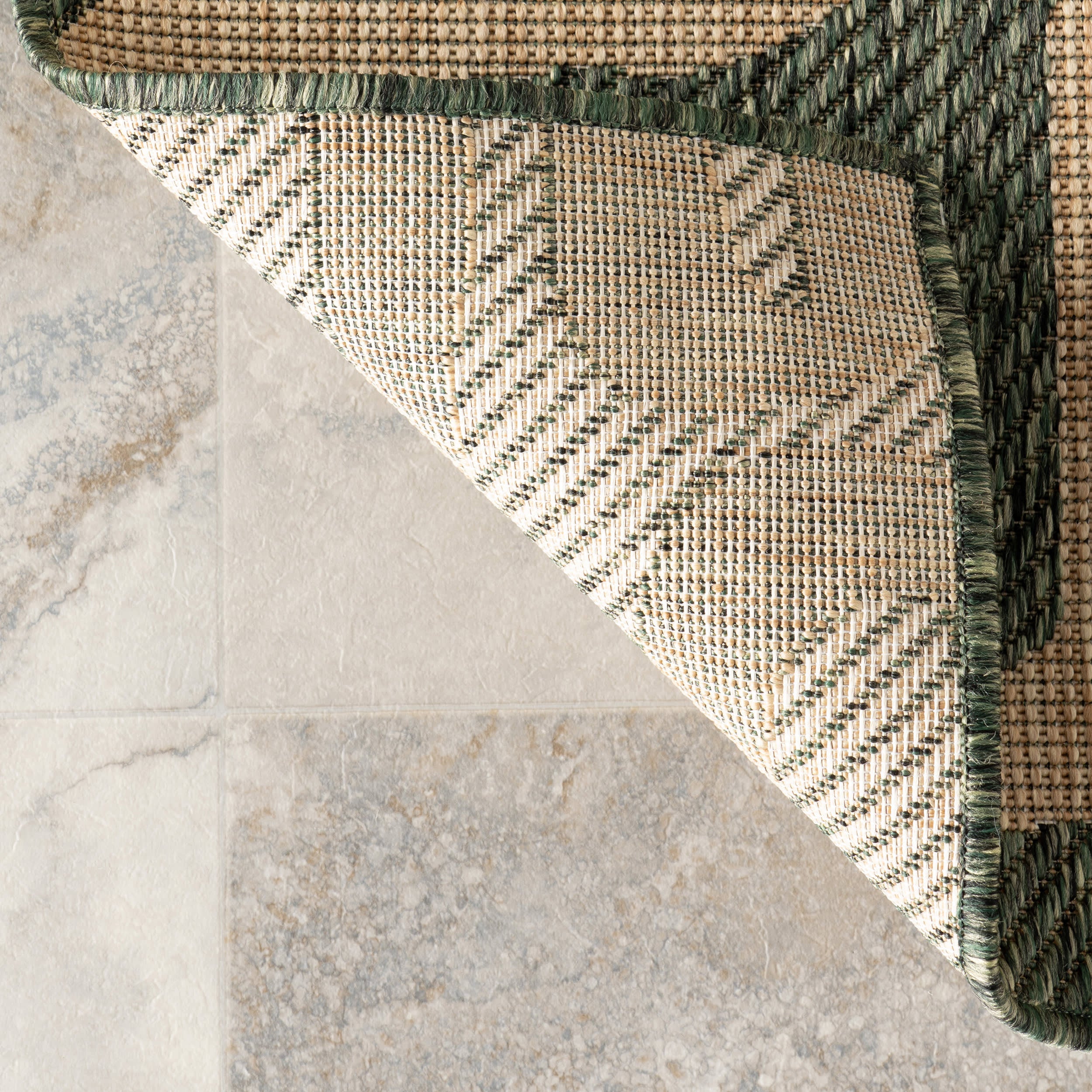 Elowyn Abstract Maze Indoor/Outdoor Rug | Green - Image 7