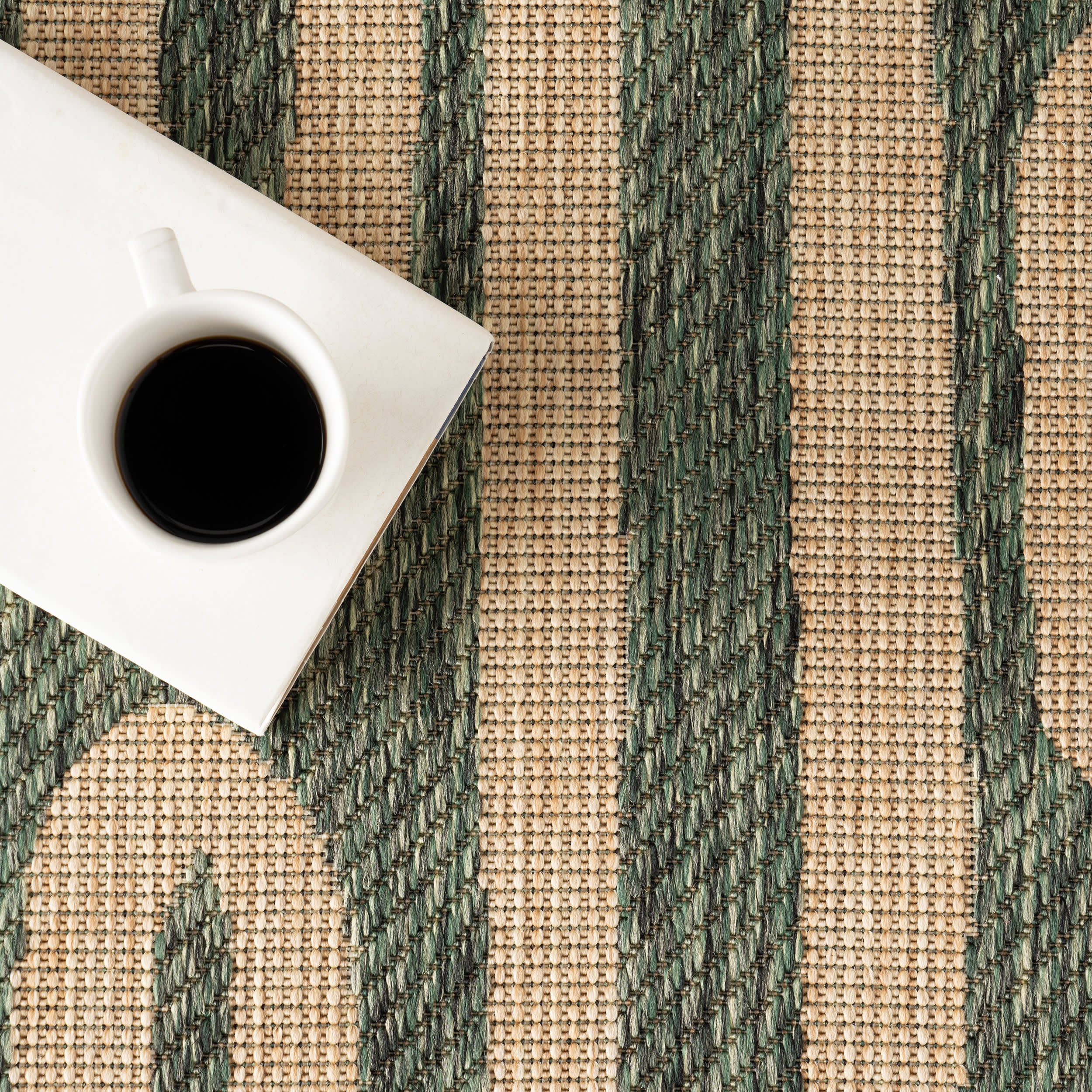 Elowyn Abstract Maze Indoor/Outdoor Rug | Green - Image 8
