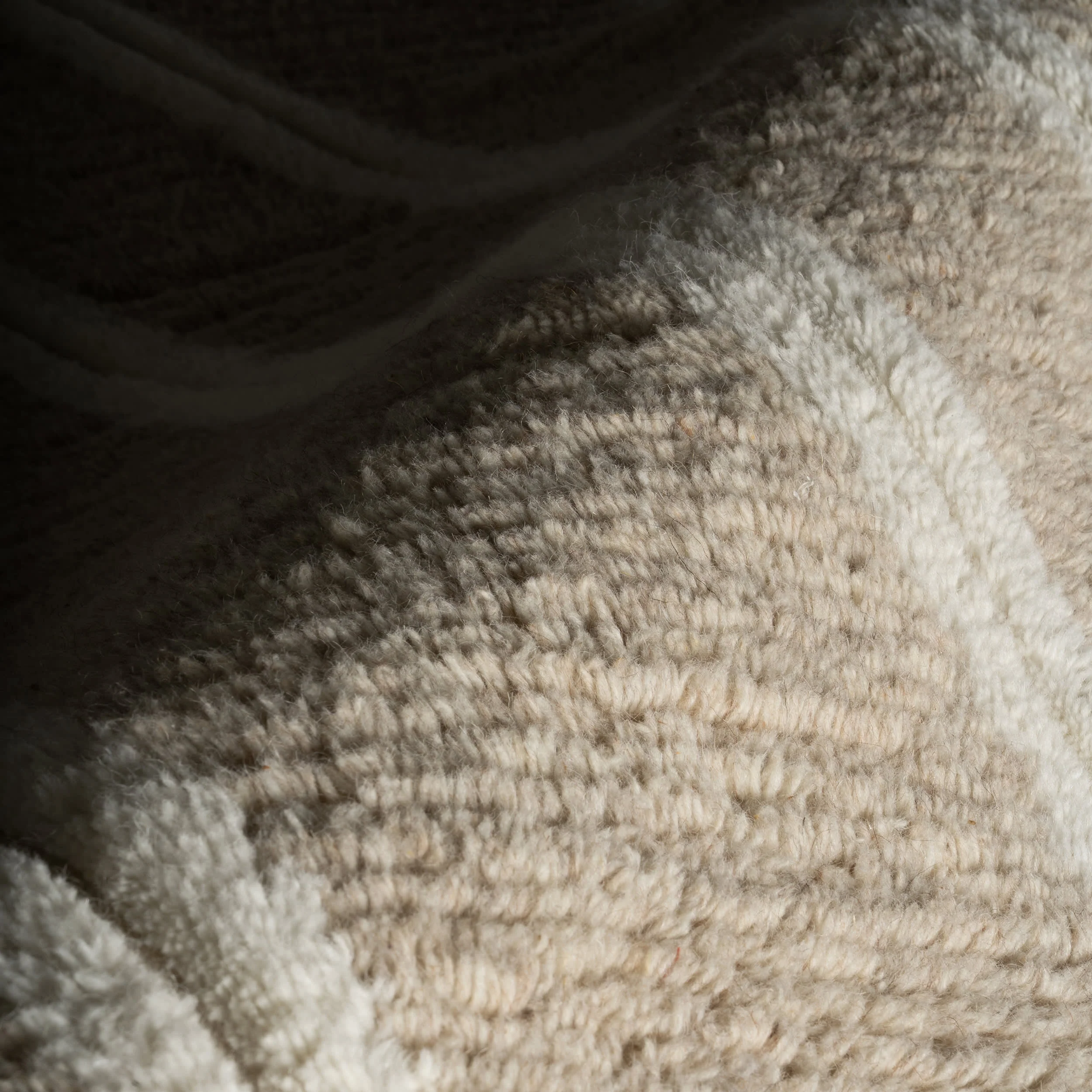 Elvine Modern Striped Wool Rug | Brown - Image 3