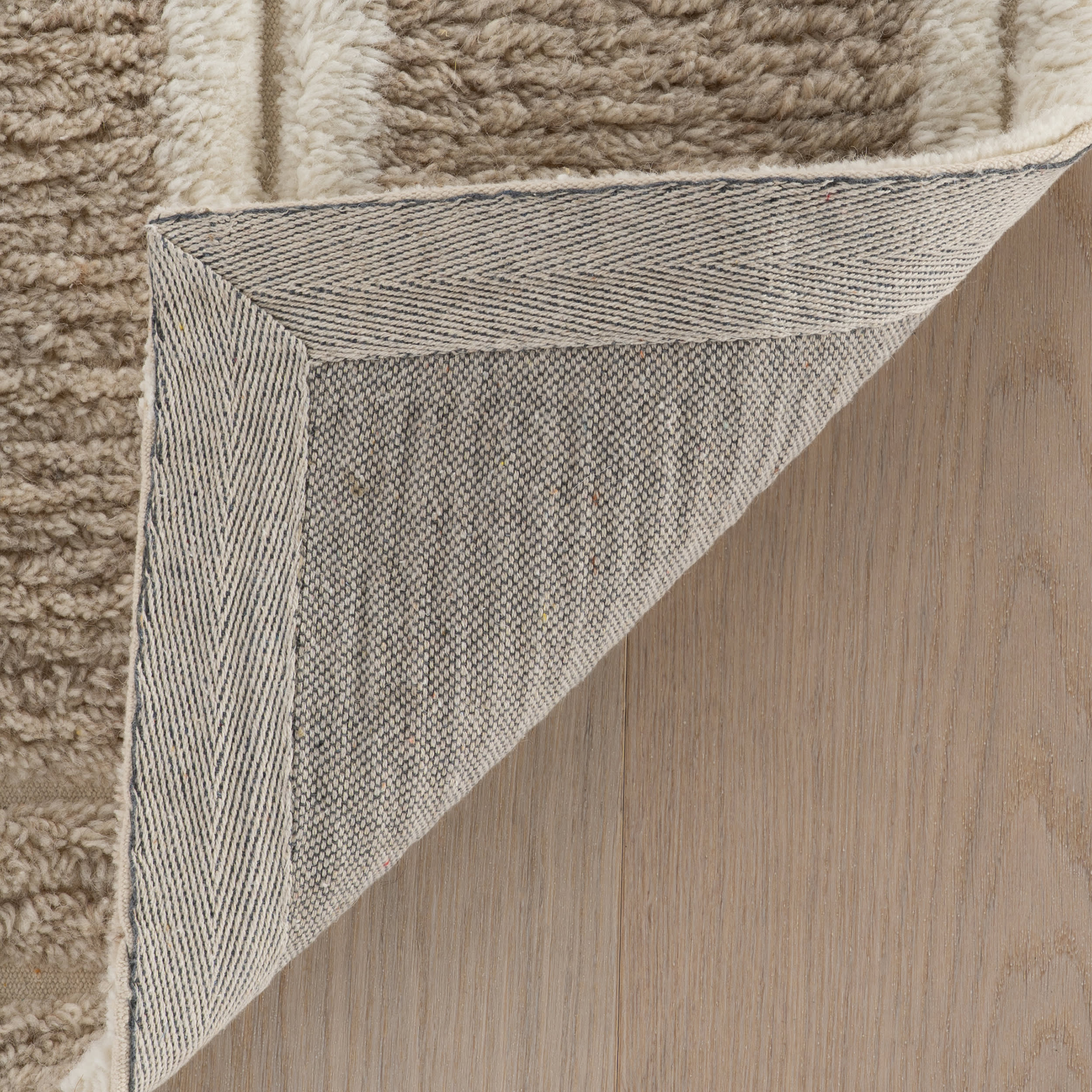 Elvine Modern Striped Wool Rug | Brown - Image 7