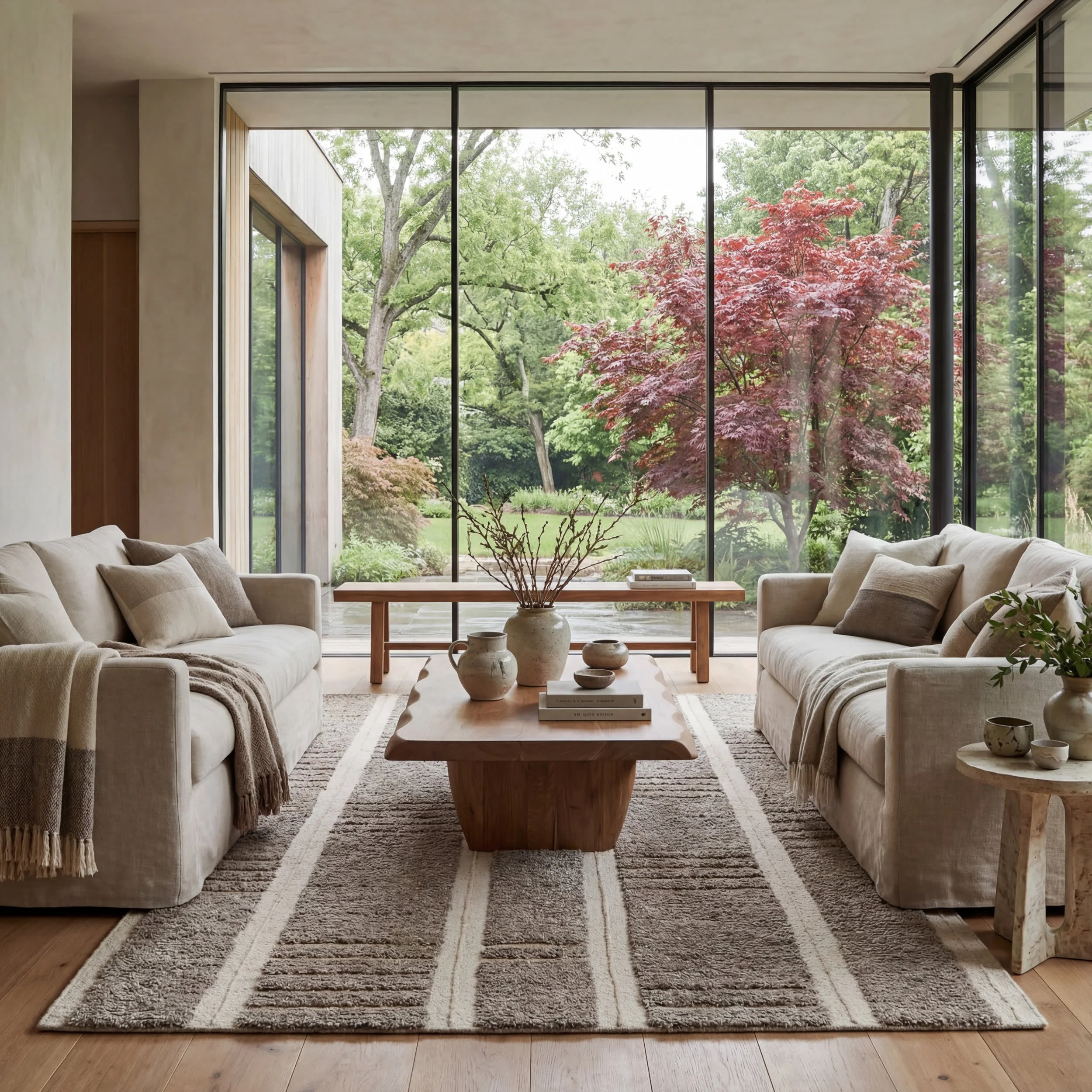 Elvine Modern Striped Wool Rug | Grey - Image 2