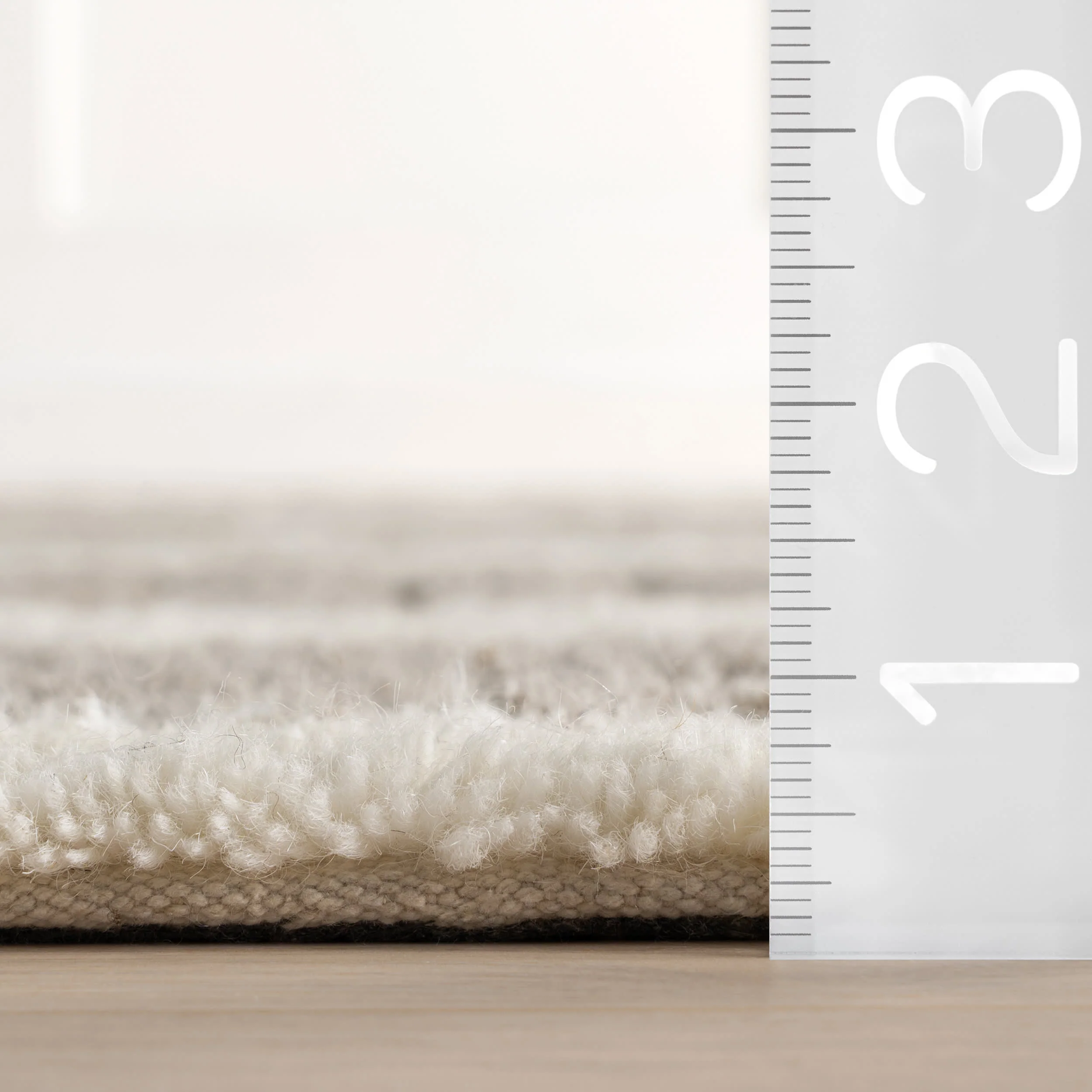 Elvine Modern Striped Wool Rug | Grey - Image 6