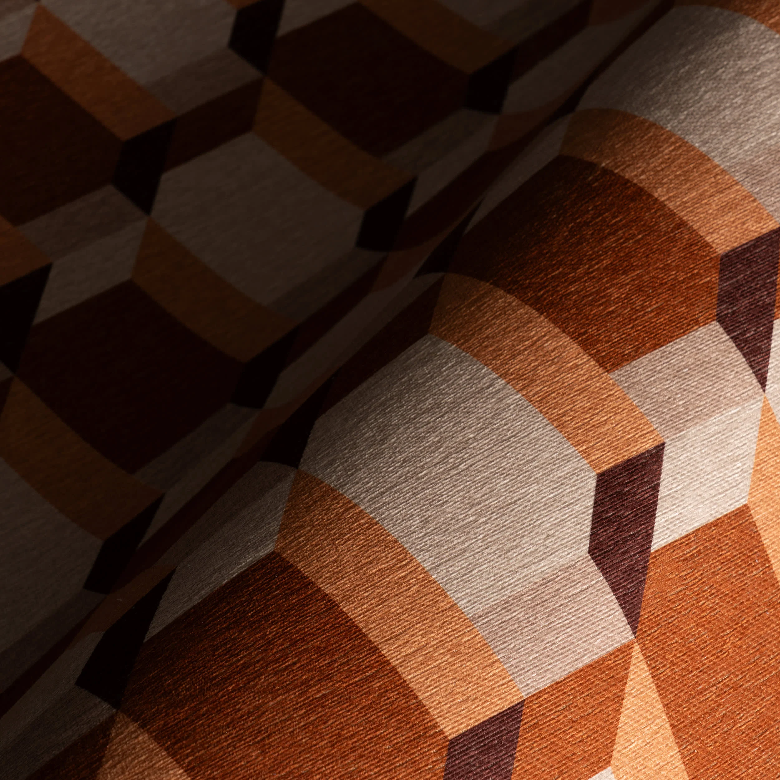 Ember Check Mid-Century Washable Rug by Society6 | Multicolor - Image 3
