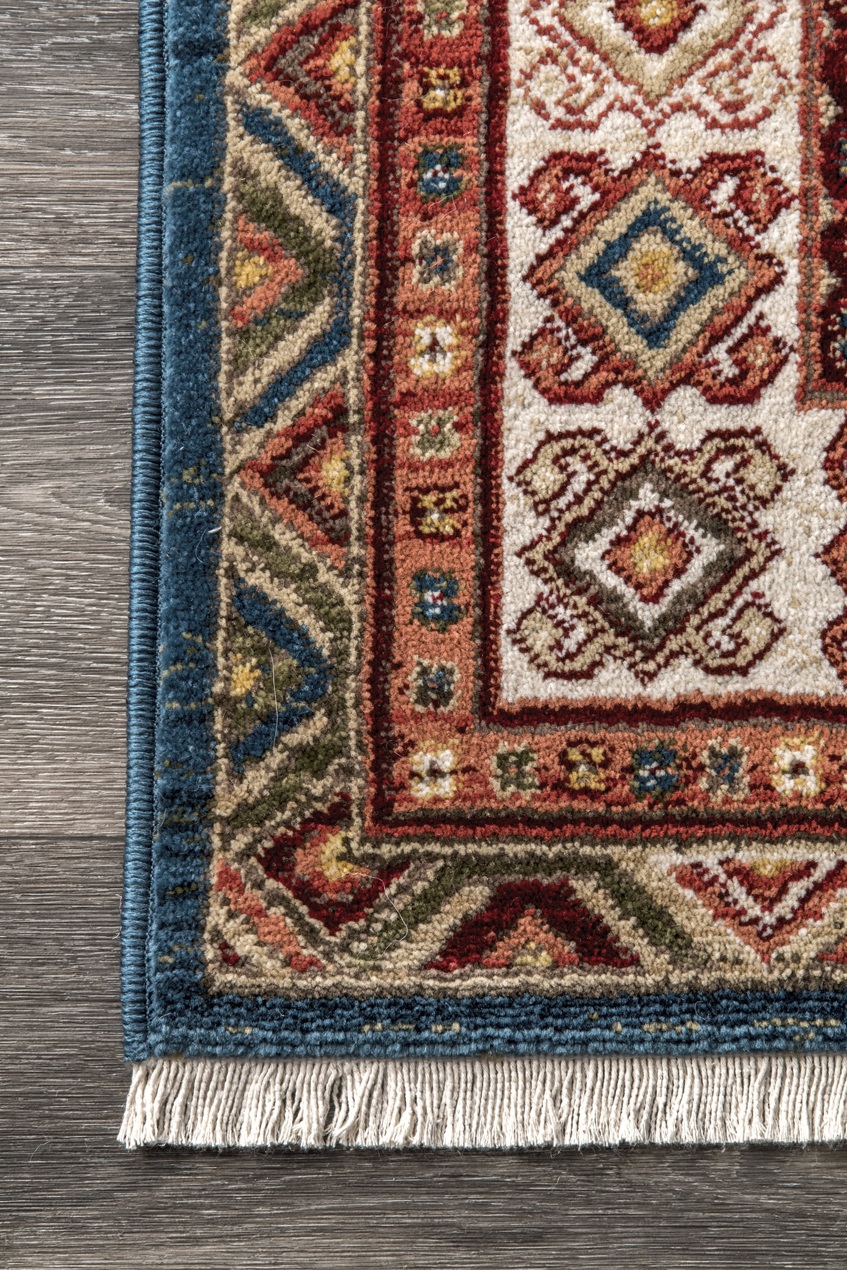 Emblem Fringed Rug | Ivory - Image 3