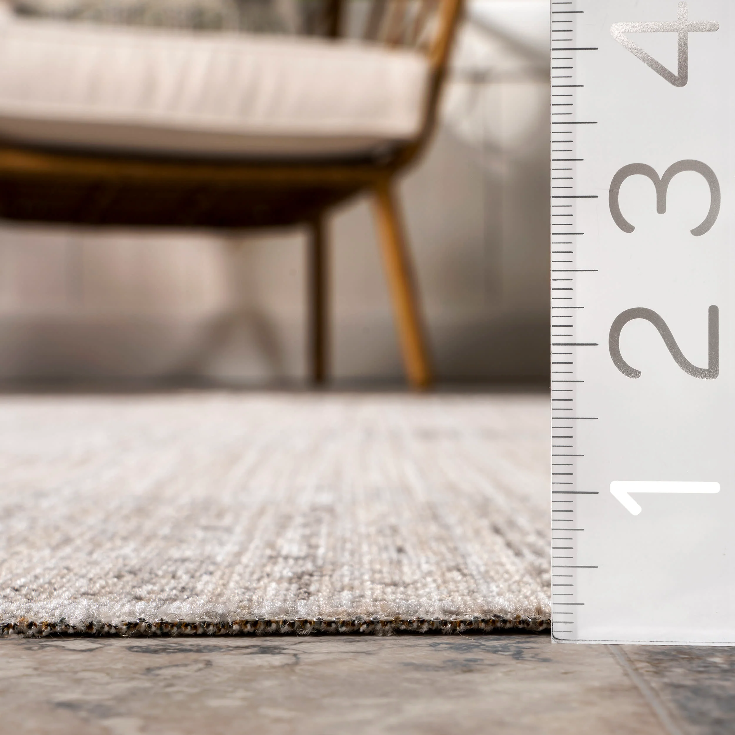 Emerson Vintage Washable Indoor/Outdoor Rug | Beige - Image 5