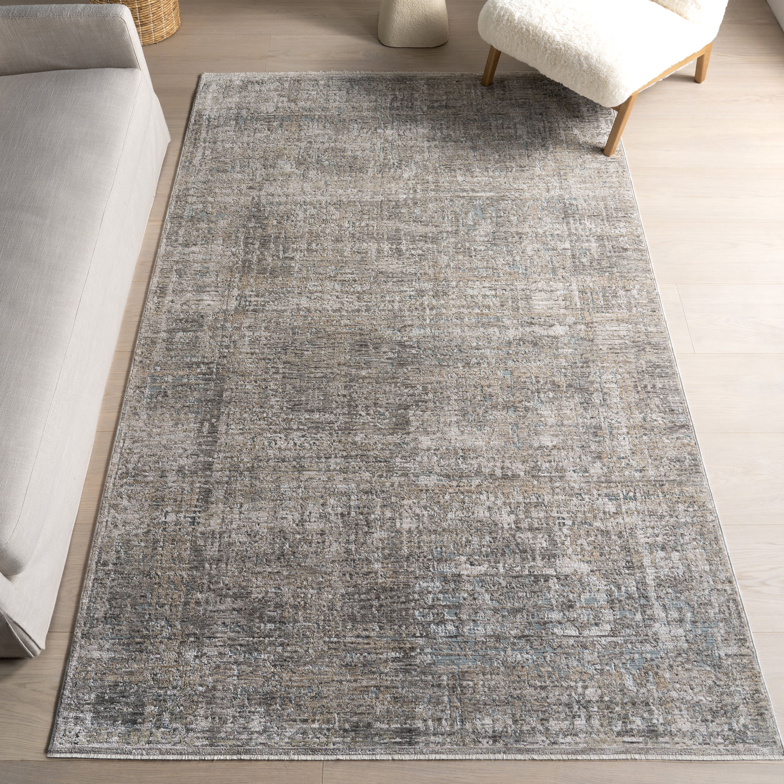 Emiliana Vintage Rug | Light Grey - Image 2