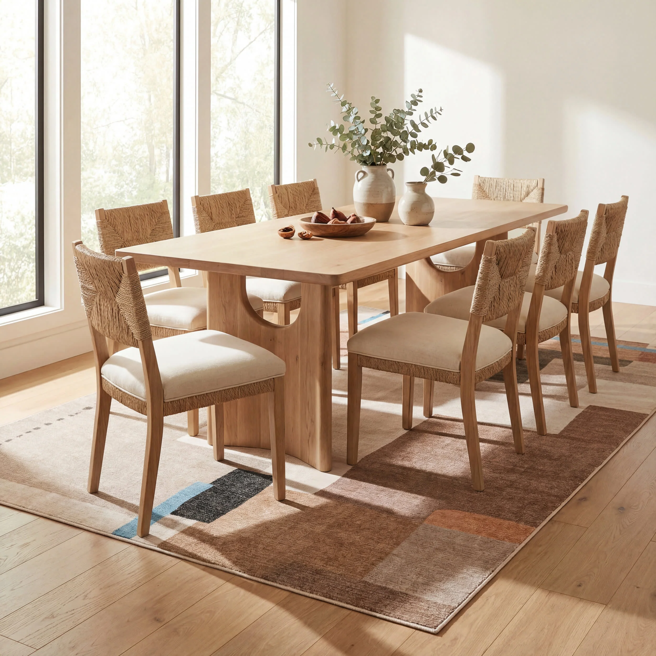 Enice Abstract Washable Rug | Brown - Image 7