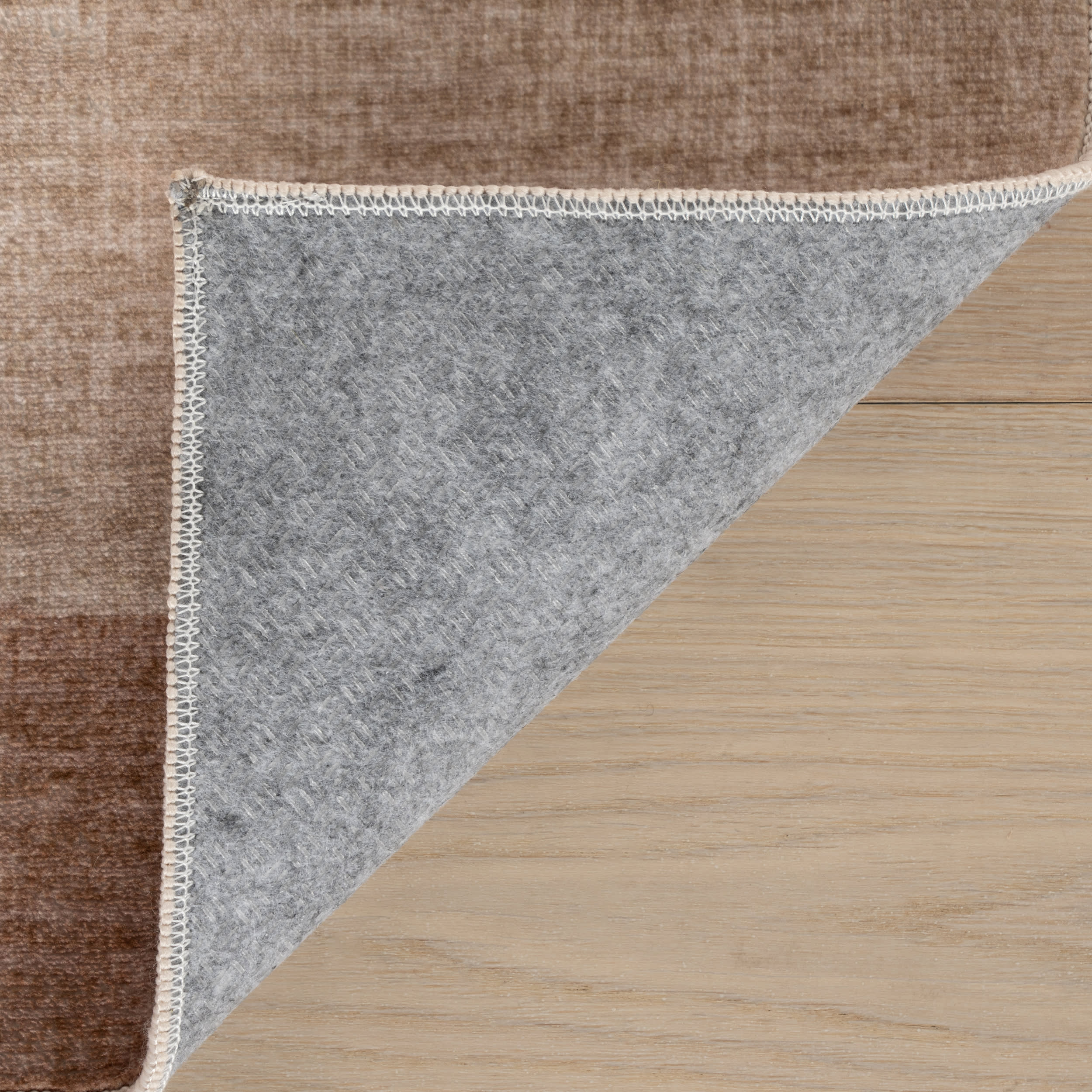Enice Abstract Washable Rug | Brown - Image 8