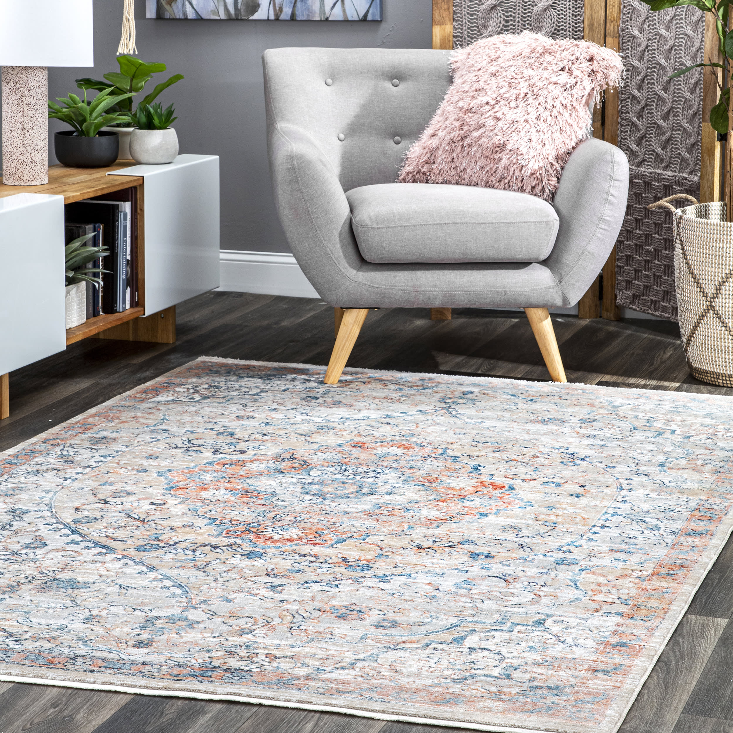 Enshrined Blossom Rug | Rust - Image 2