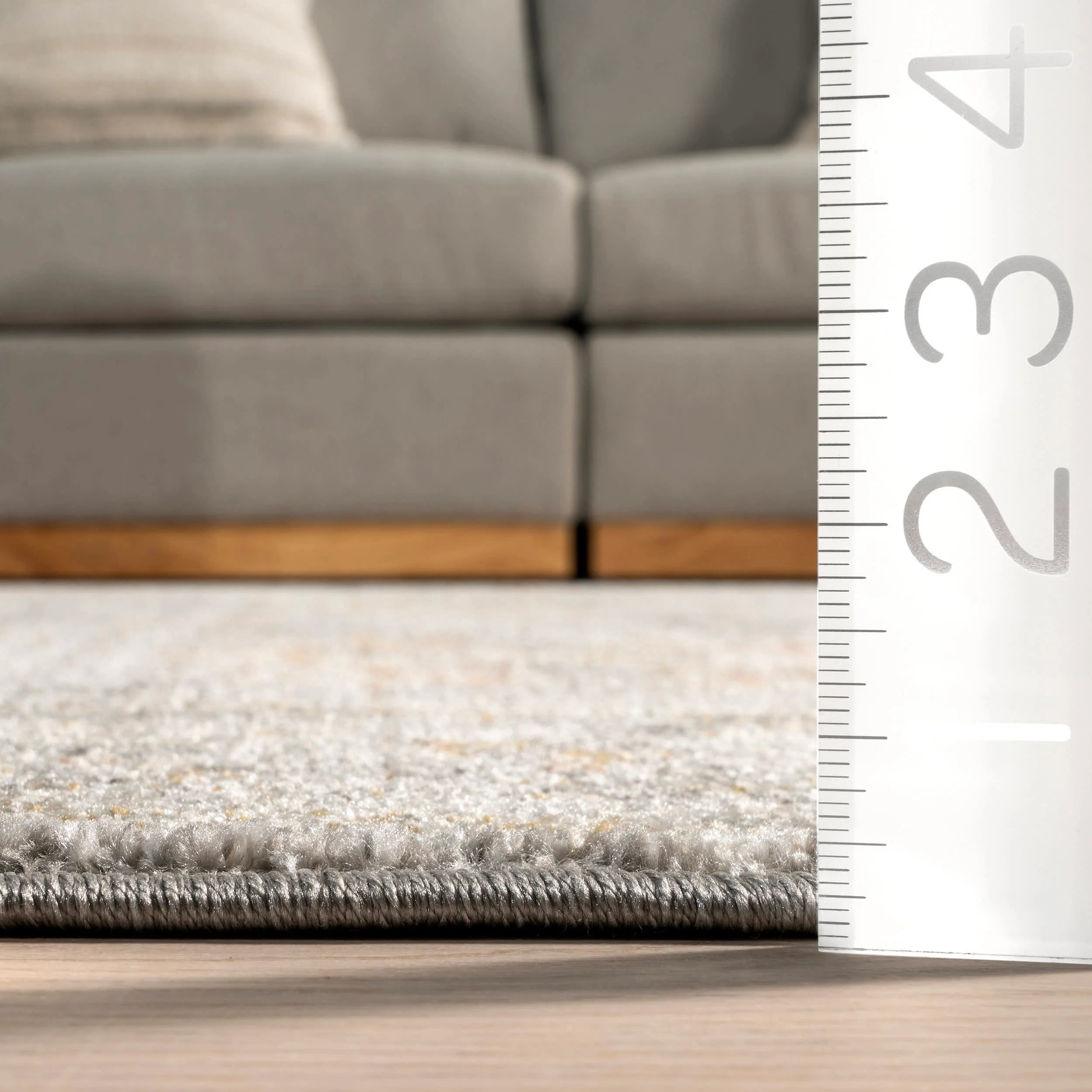 Eponine Medallion Rug | Grey - Image 5