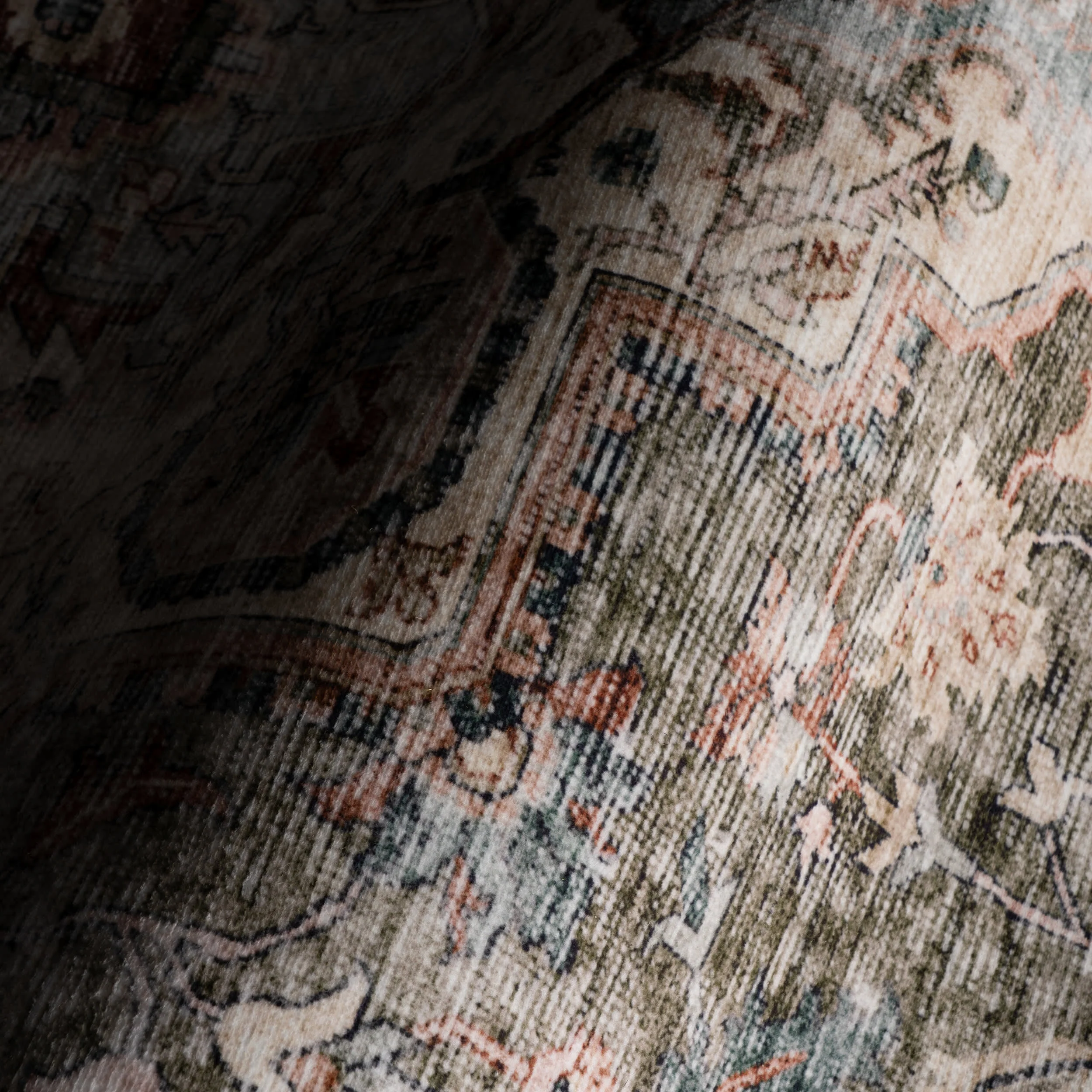 Erica Oriental and Persian Washable Rug | Brown - Image 3