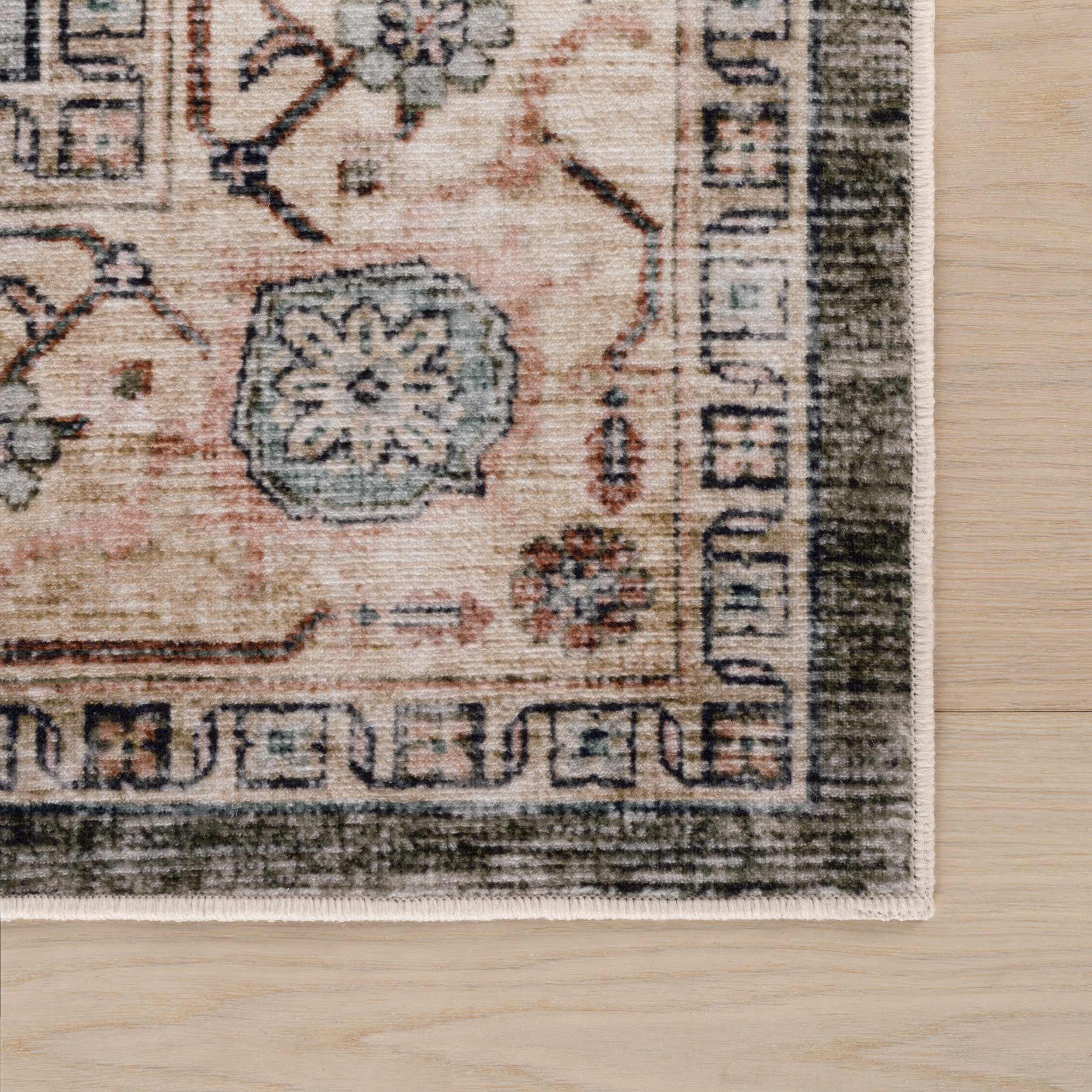 Erica Oriental and Persian Washable Rug | Brown - Image 4