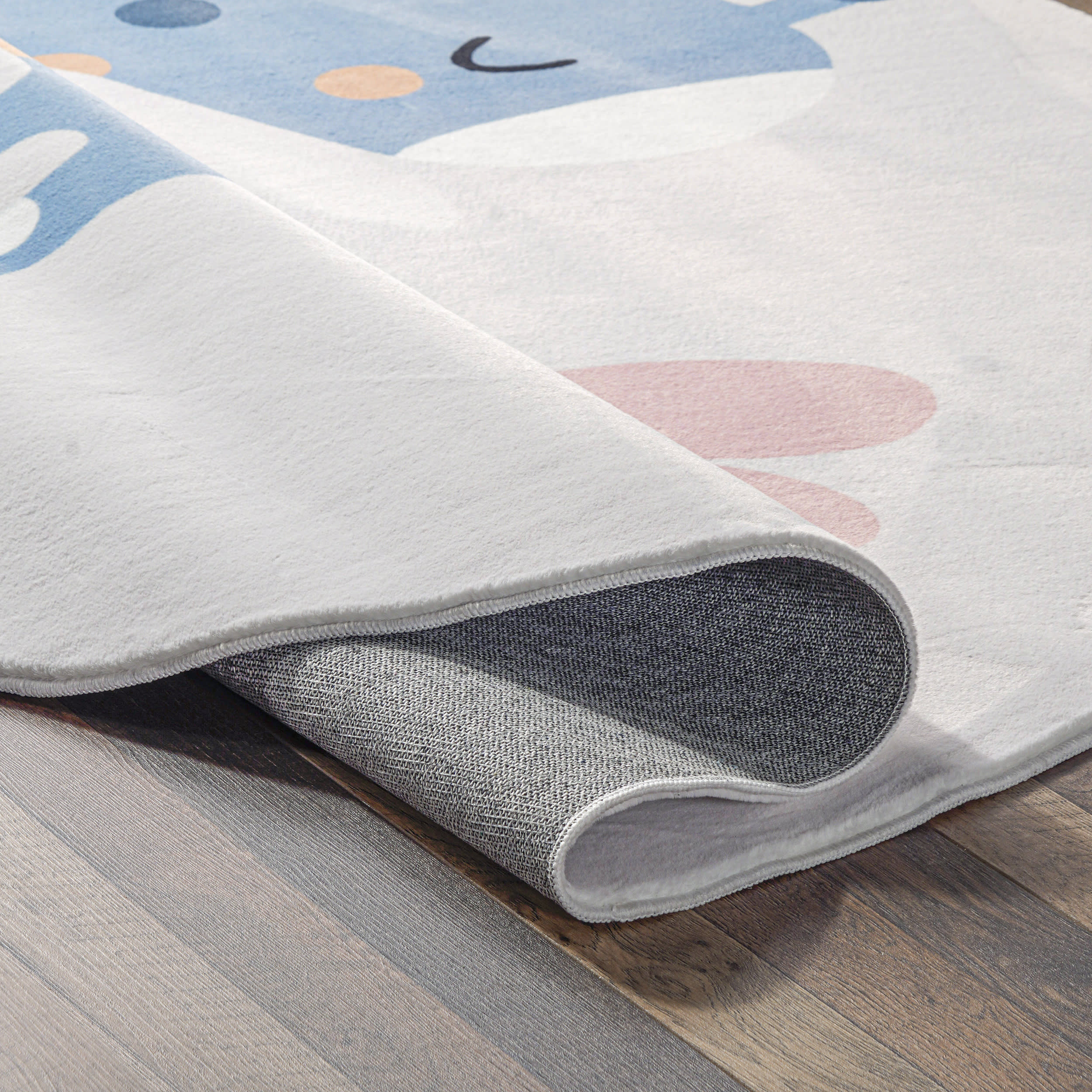 Ericha Giraffe Kids Washable Rug | Multicolor - Image 8
