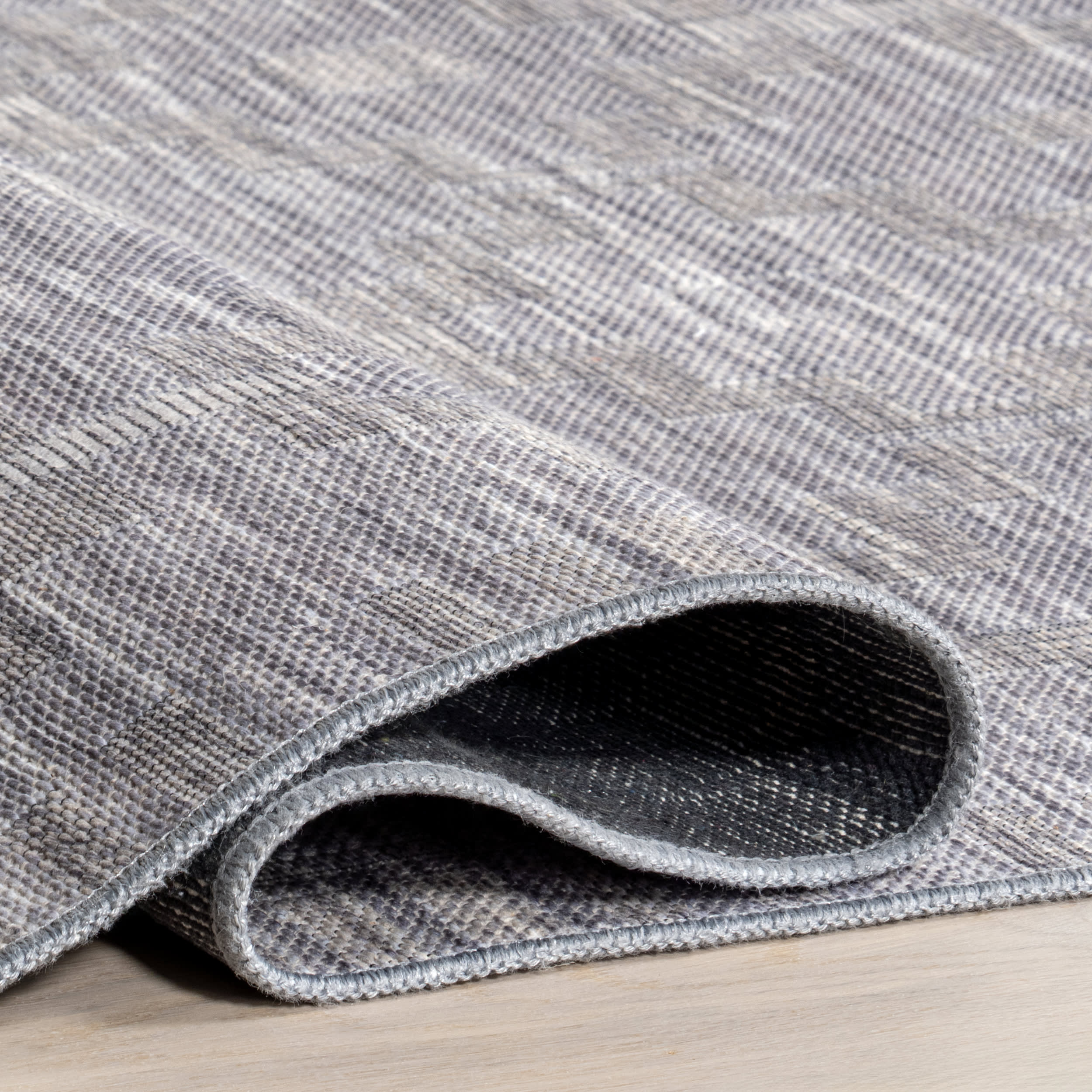 Erna Geometric Washable Rug | Blue - Image 8