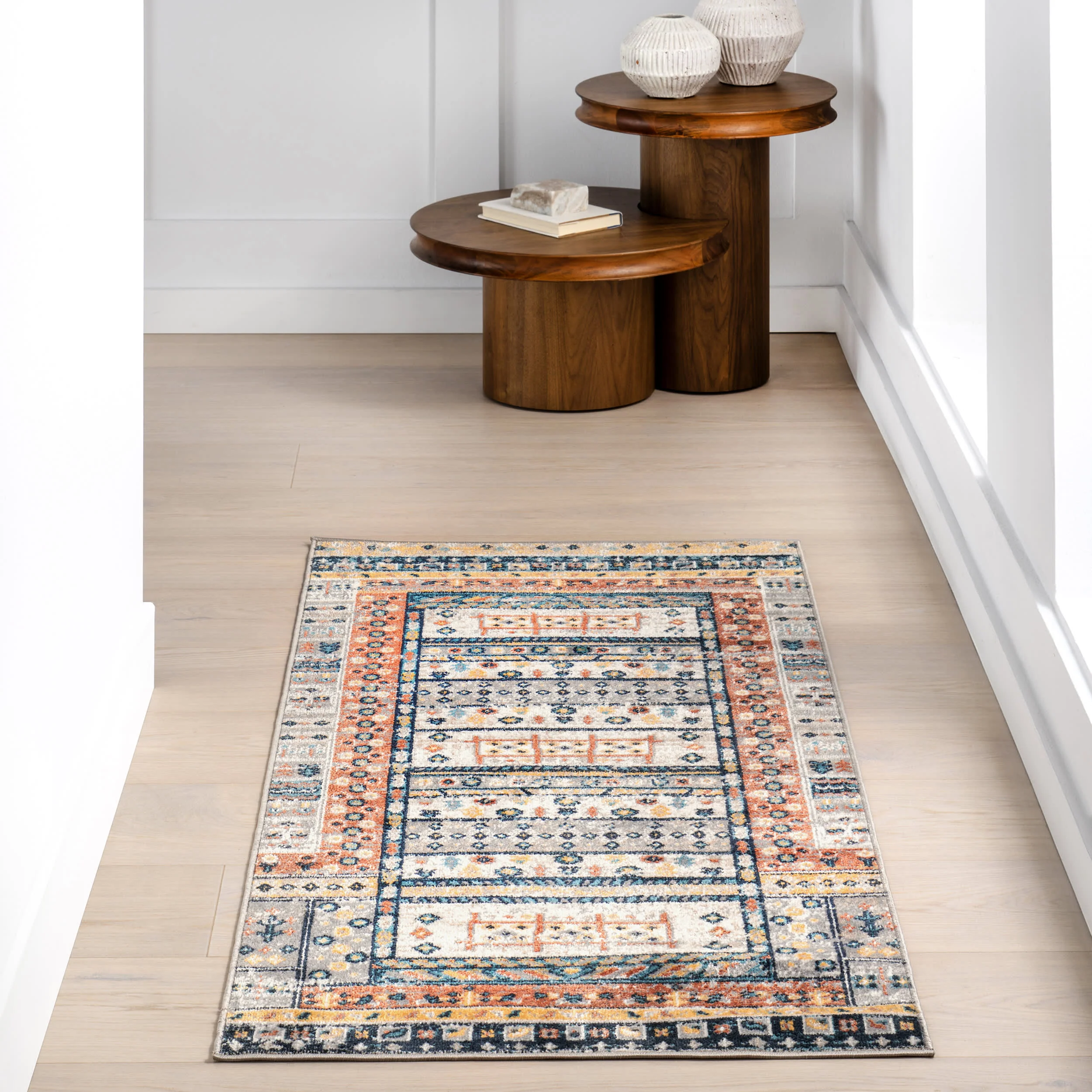Esperanza Paneled Washable Rug | Beige - Image 2