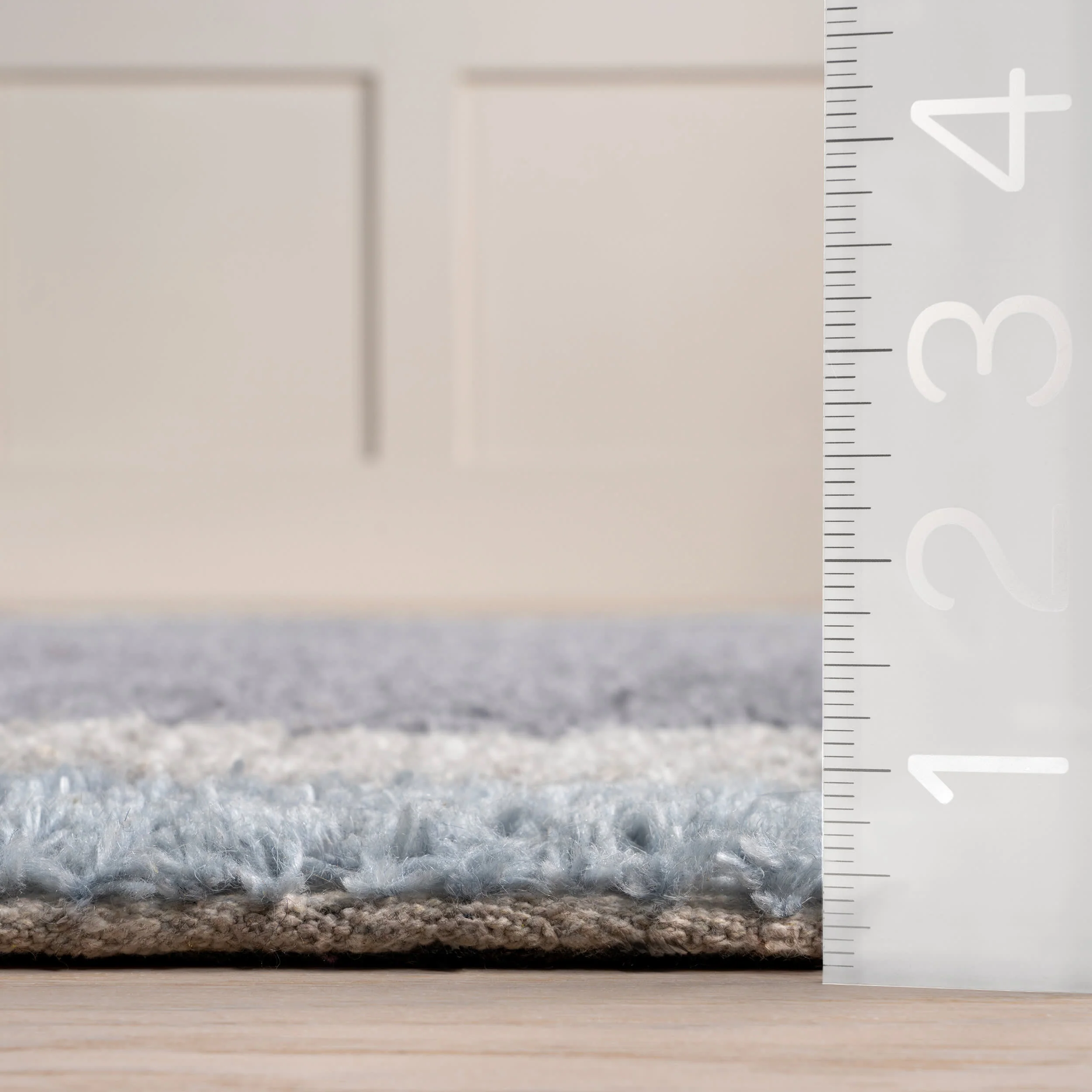 Eugene Colorblocked Wool Rug | Grey - Image 4