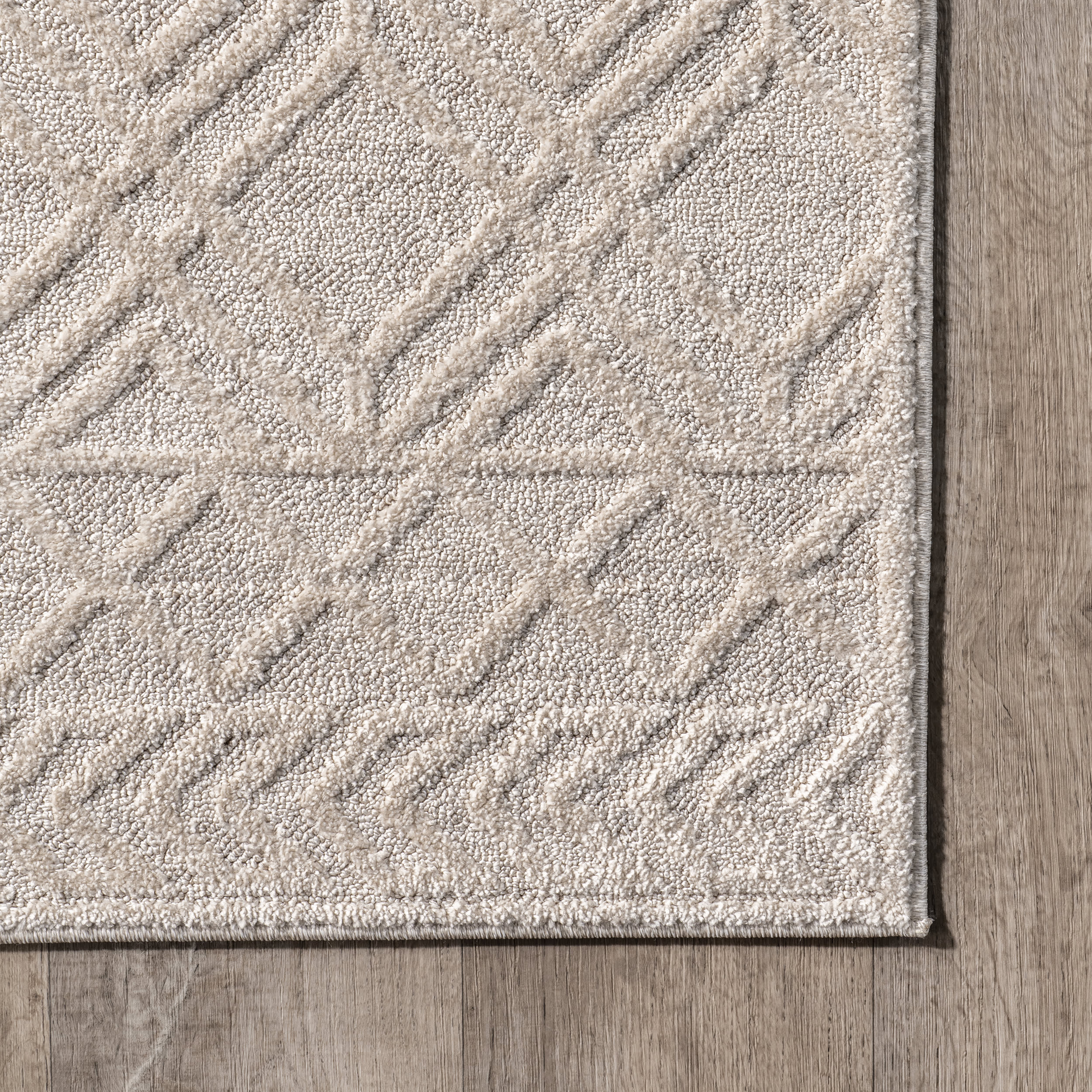 Evalina Moroccan Trellis Rug | Beige - Image 3