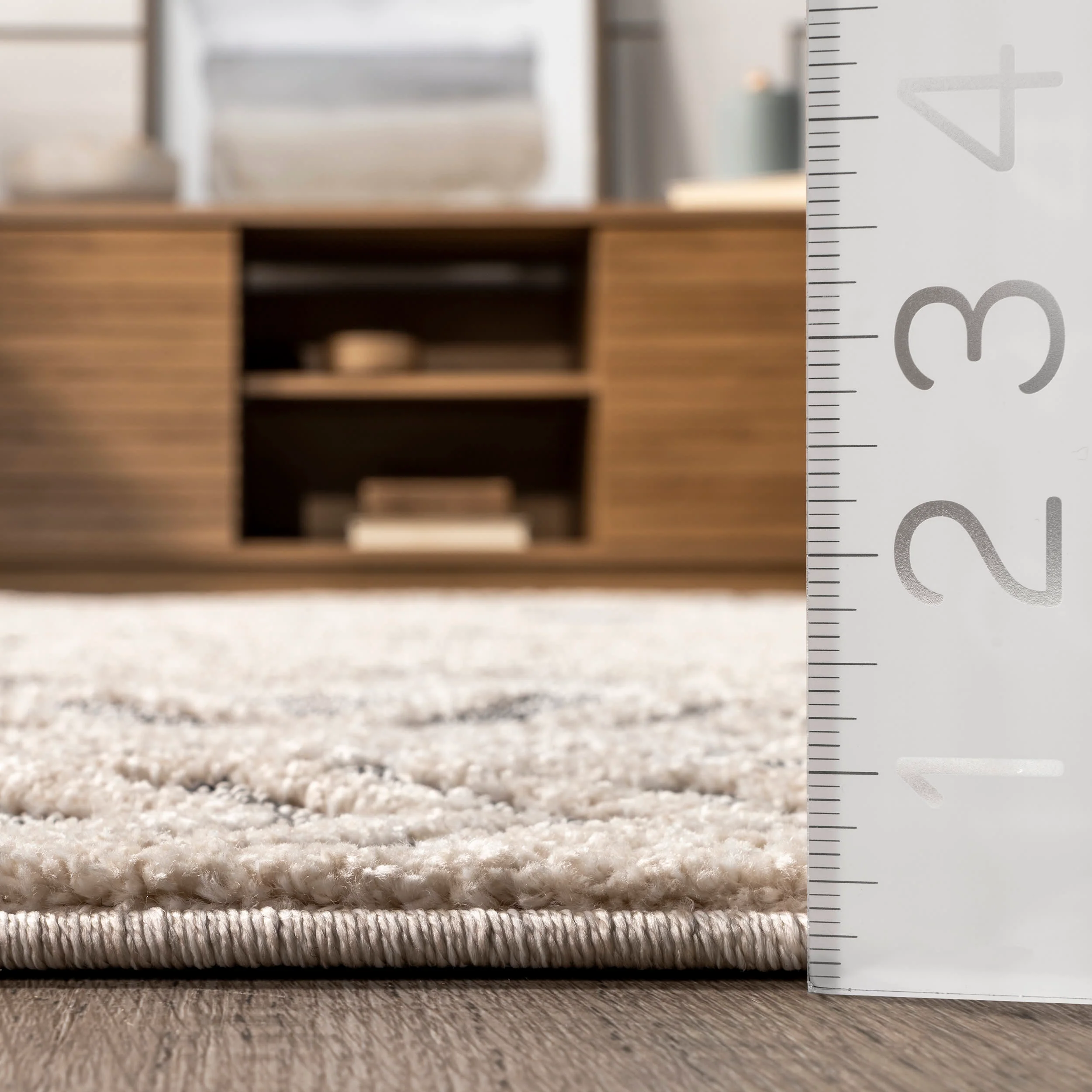 Evalina Moroccan Trellis Rug | Grey - Image 5