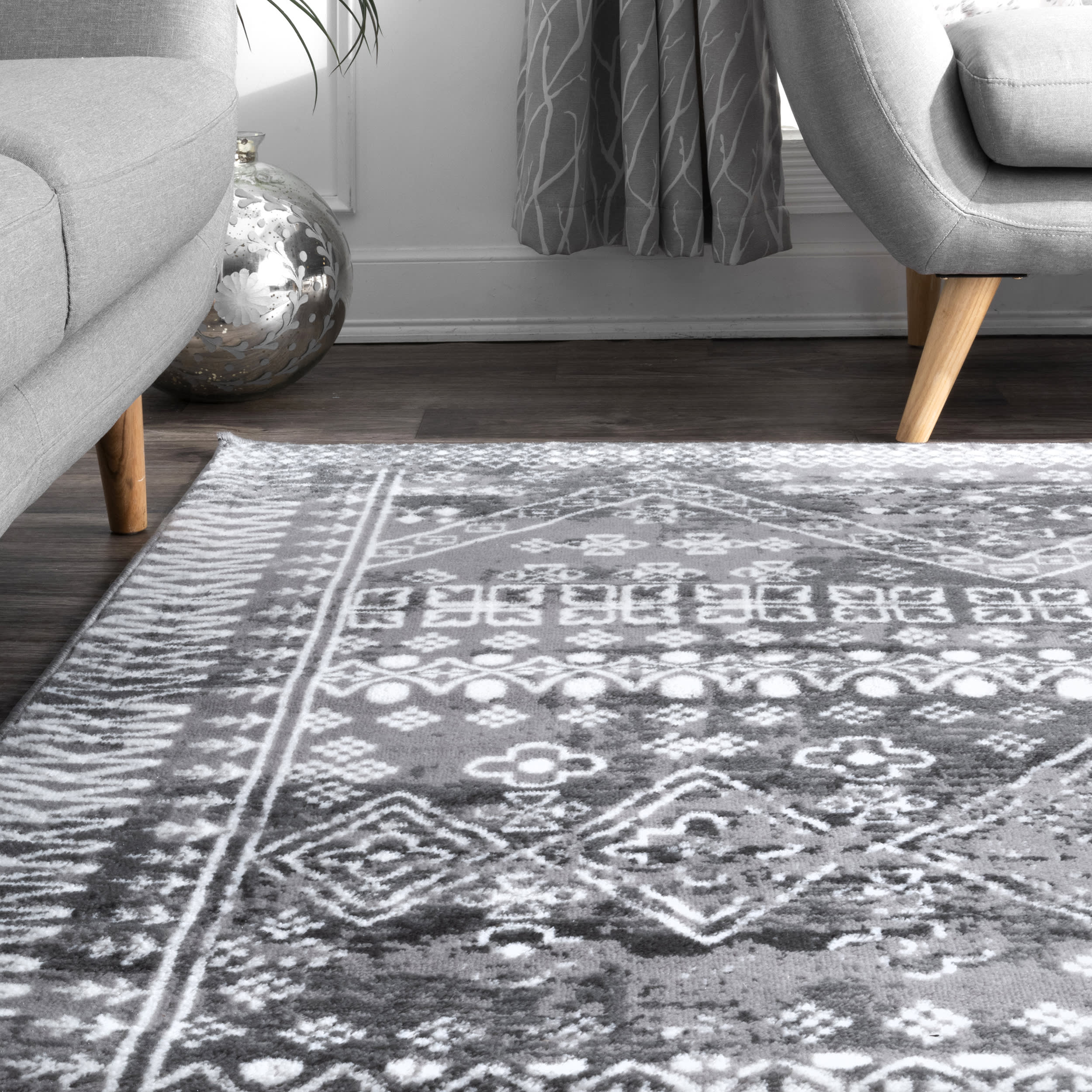 Evanescent Moroccan Rug | Grey - Image 3