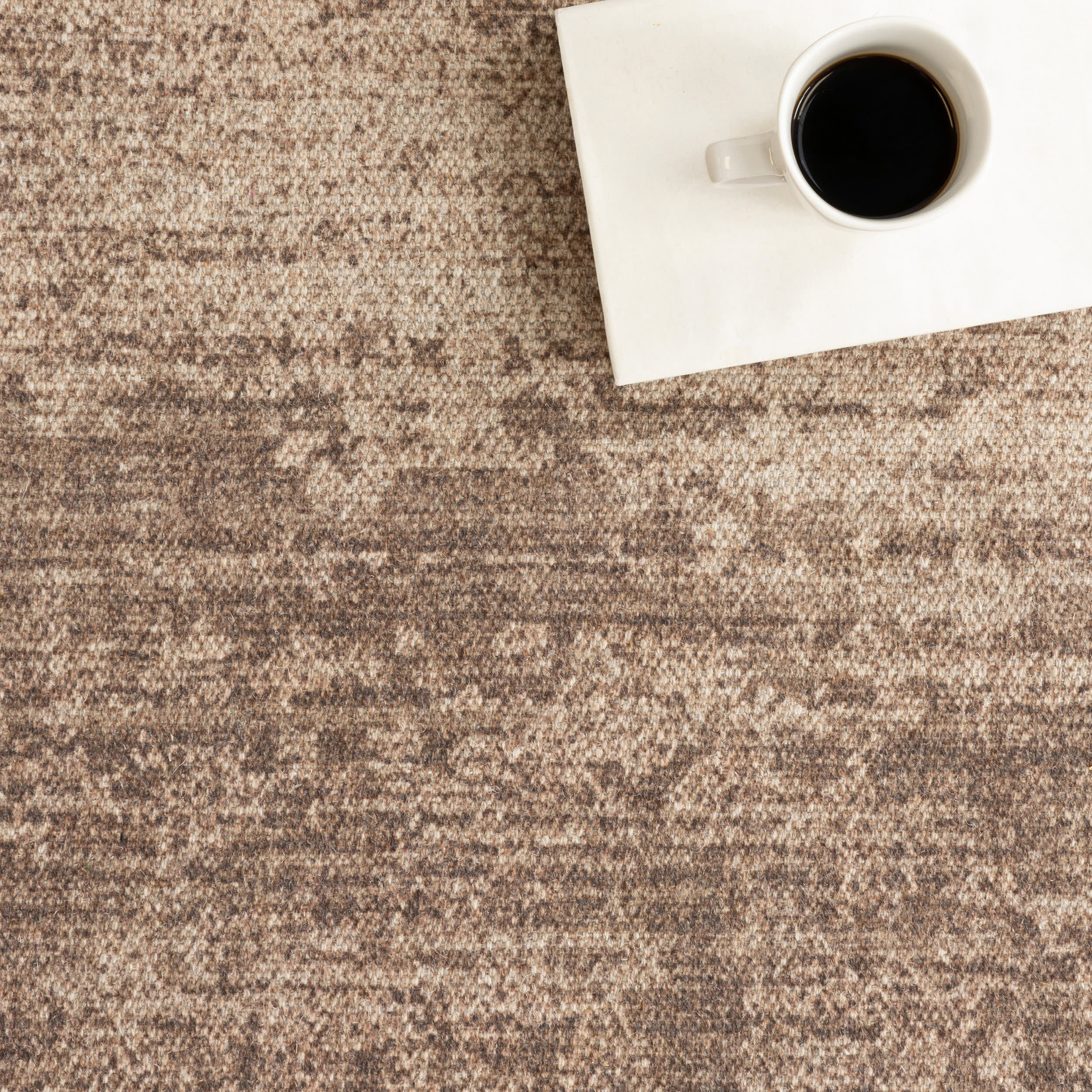 Evelina Vintage Solid Washable Rug | Brown - Image 8