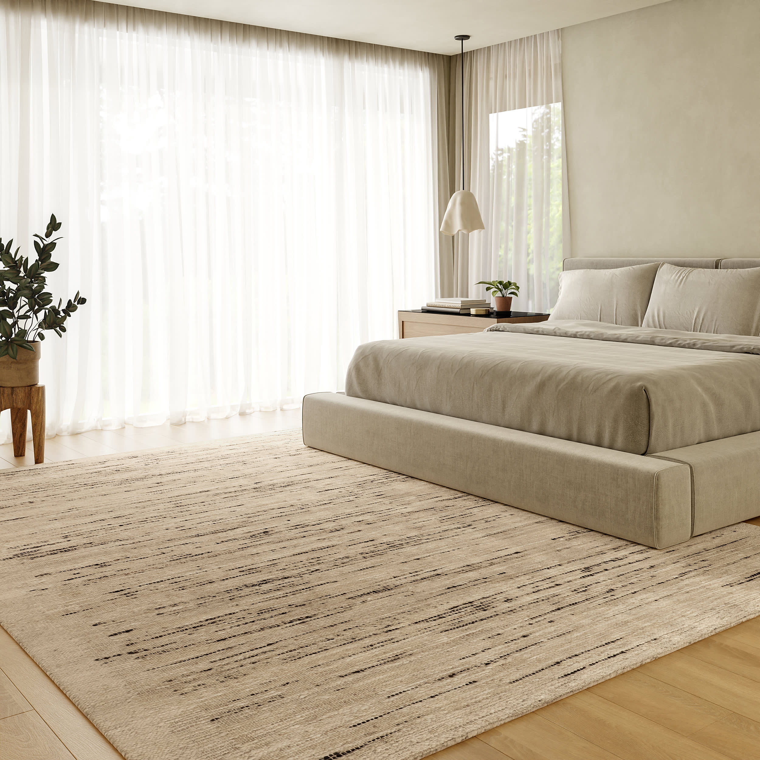 Evergreen Marled Rug | Beige - Image 2