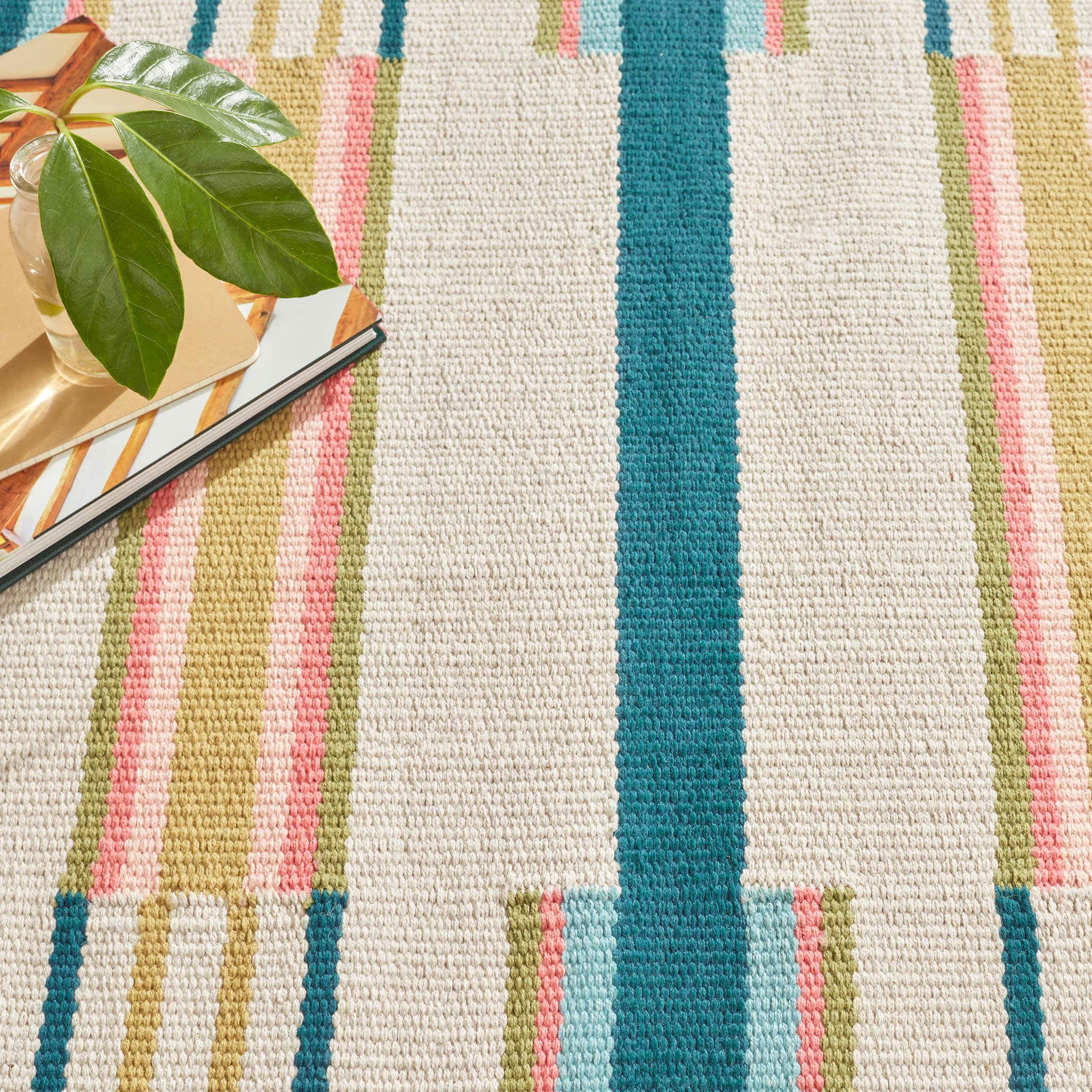 Everly Handwoven Cotton Rug | Multi - Image 3