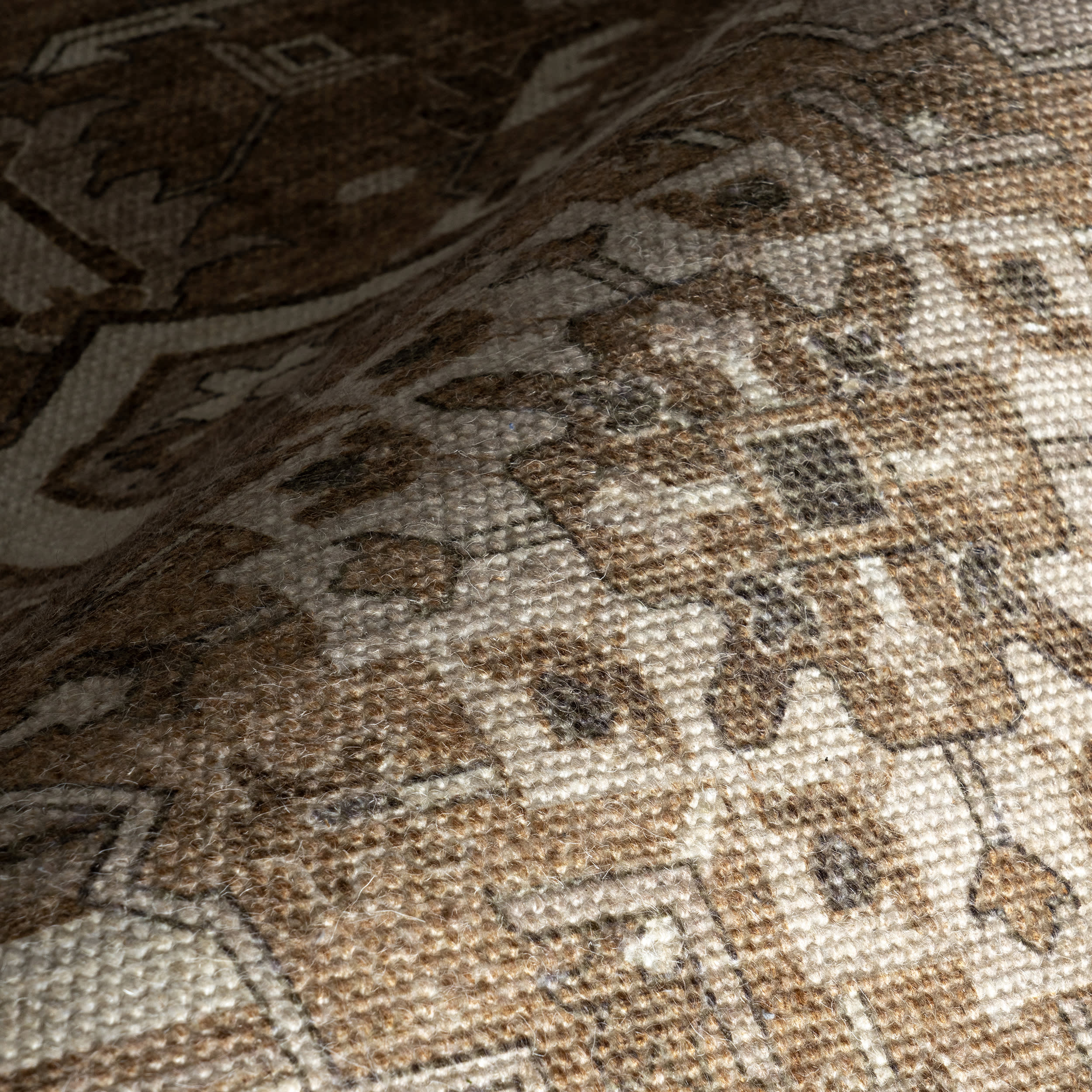 Evermore Medallion Wool and Cotton Rug | Brown - Image 3